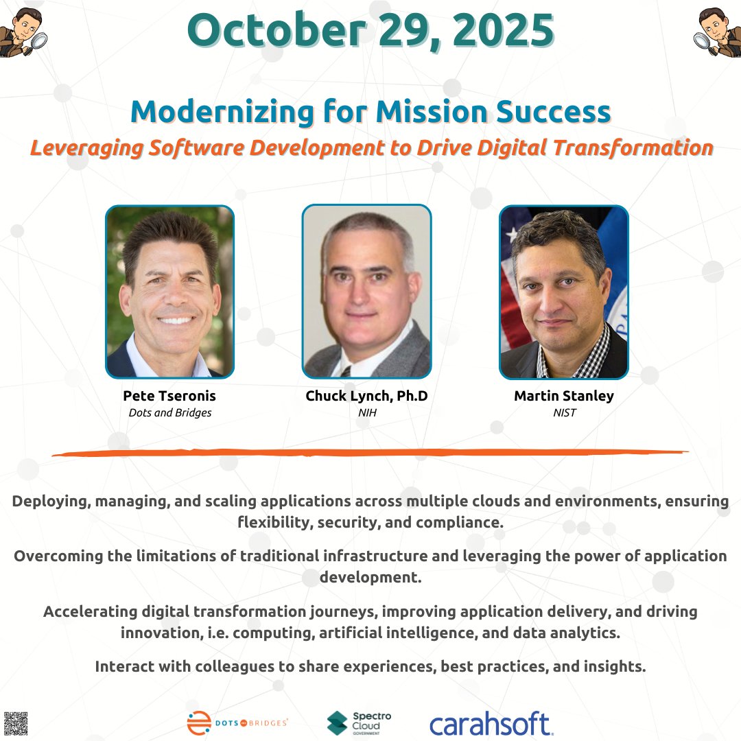 🔥 Fired up for this conversation
➡️ Seats Limited: bit.ly/4mxwgYz

🟠 Secure Software Development Practices
🟠 Generative AI
🟠 Bridging the Managerial/Technical Gap

<a href="/wjhuie/">wjhuie</a> <a href="/NIST/">National Institute of Standards and Technology</a> <a href="/spectrocloudgov/">Spectro Cloud Government</a> <a href="/ForbesBizCncl/">Forbes Business Council</a> <a href="/Carahsoft/">Carahsoft</a>