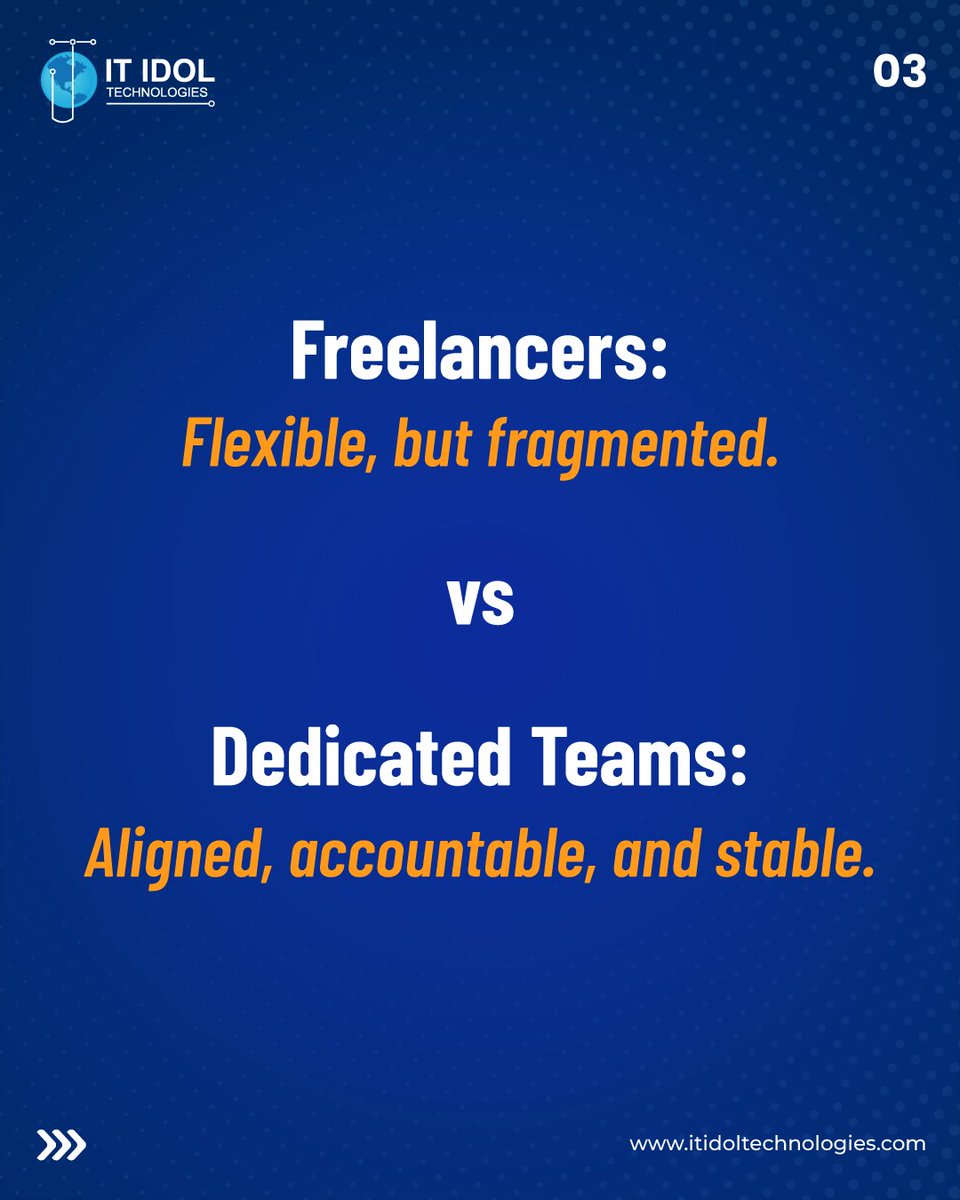 itidoltech's tweet image. Investors don’t just bet on ideas, they bet on teams. 🚀

#Dedicateddevelopers = stability, accountability &amp;amp; faster roadmaps.

That’s why boards favor startups with dedicated teams over fragmented talent.

#DedicatedTeams #InvestorConfidence #StartupScaling #TechLeadership #USA