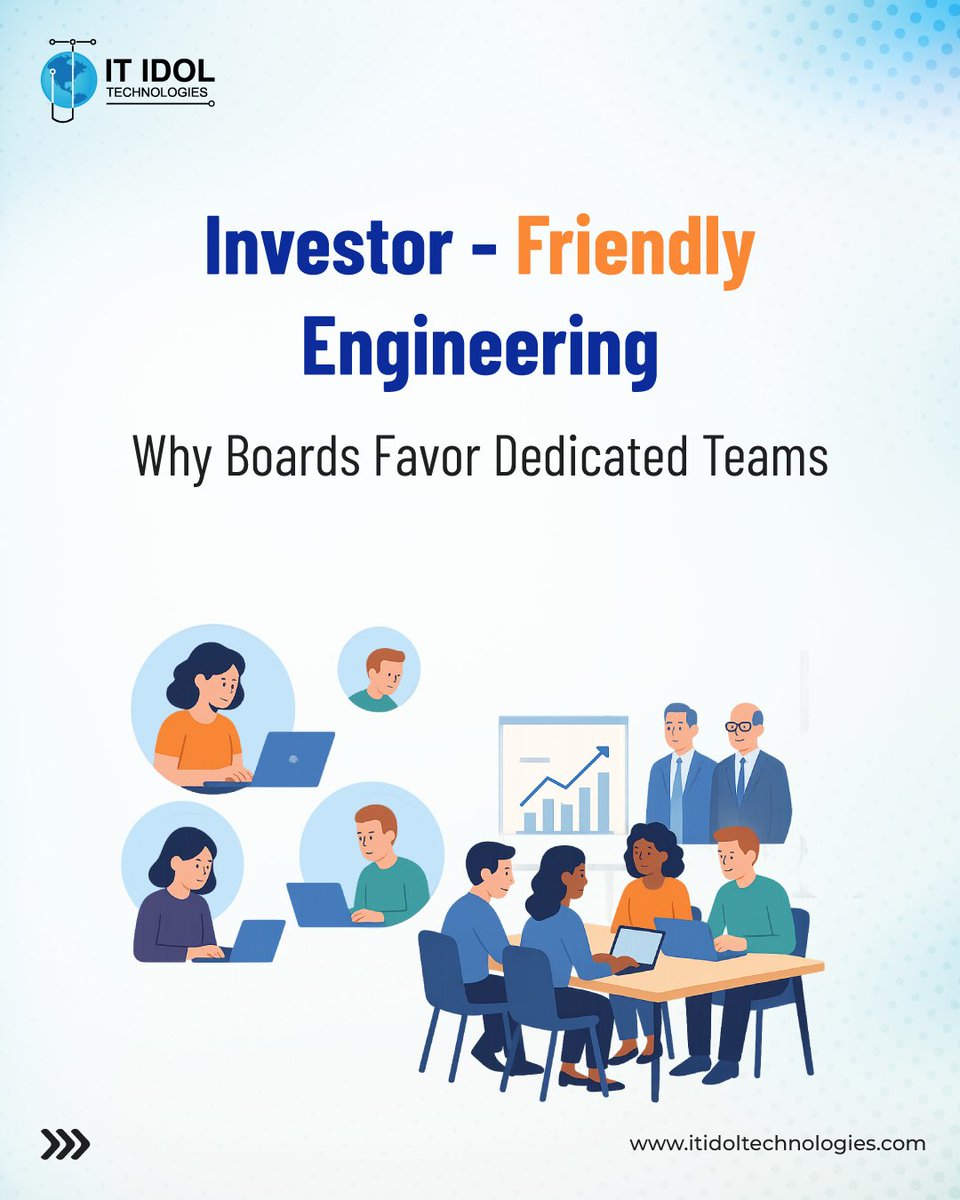 itidoltech's tweet image. Investors don’t just bet on ideas, they bet on teams. 🚀

#Dedicateddevelopers = stability, accountability &amp;amp; faster roadmaps.

That’s why boards favor startups with dedicated teams over fragmented talent.

#DedicatedTeams #InvestorConfidence #StartupScaling #TechLeadership #USA