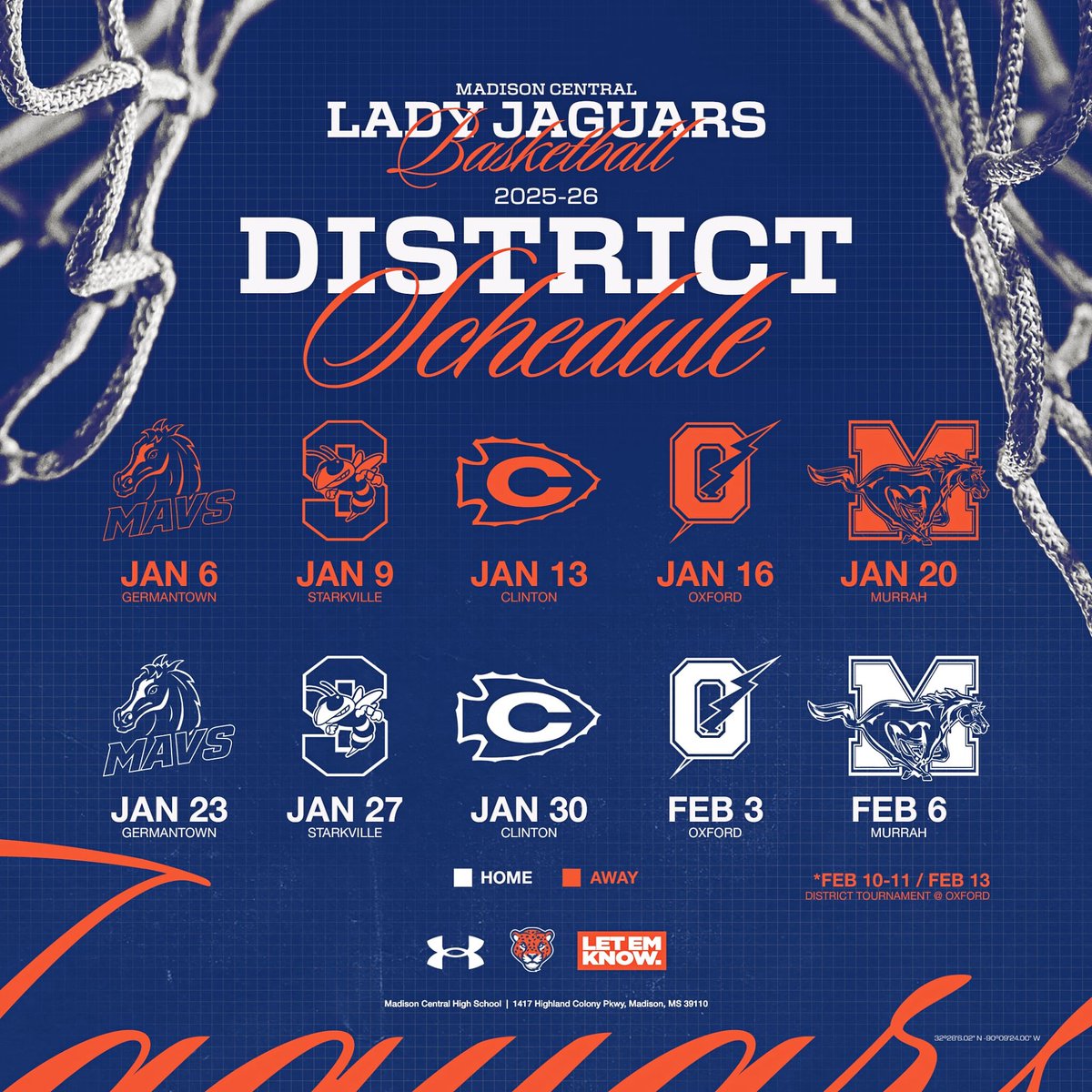 2025-26 district schedule. #letemKNOW #NoMoTalk #ProveIT