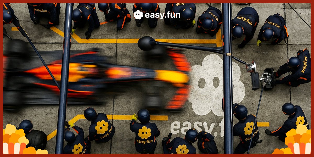 easydotfun's tweet image. In F1, no driver wins alone.
In trading, no degen should either.🍿

With easy.fun, you've got a pit crew, not just a candlestick. 👉Live Room launching soon