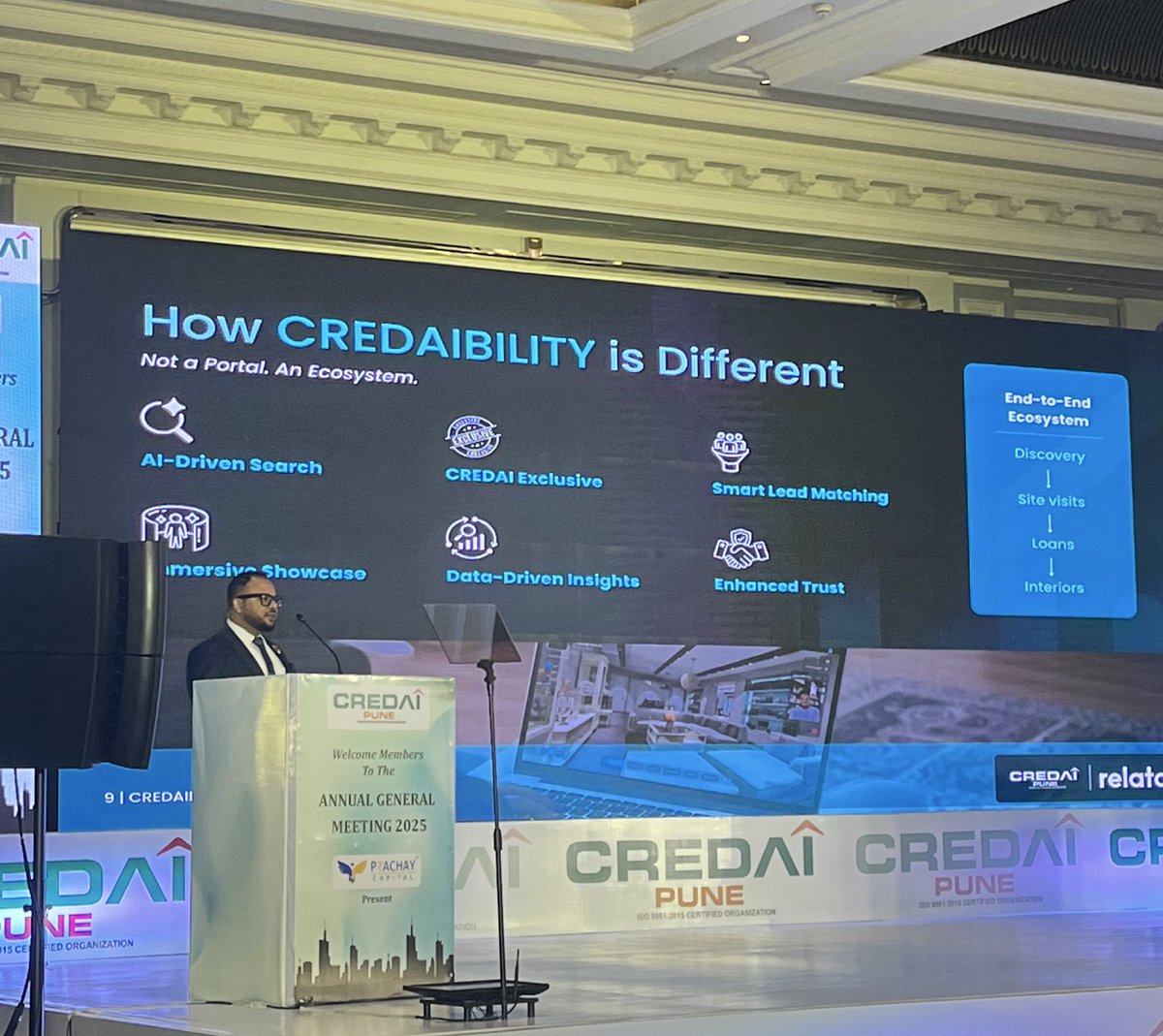 CREDAI Pune introduces #CREDAIBILITY, a new digital platform to help developers and homebuyers showcase projects with greater transparency. We have also partnered with proptech startup Relata, to create a dedicated real estate marketplace for members.