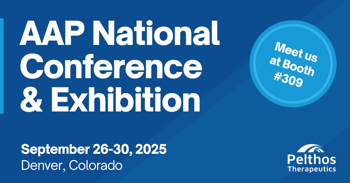 The Pelthos team will be on-site at the <a href="/AmerAcadPeds/">American Academy of Pediatrics</a> 2025 National Conference &amp; Exhibition, the premier gathering for pediatric healthcare professionals. If you will be in Denver, please stop by Booth #309.