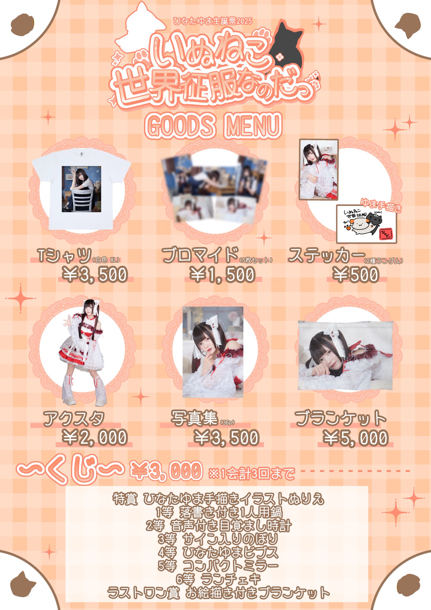 NANIMONO 輪廻ねる 生誕祭くじ チェキ 6枚 NANIMONO 輪廻ねる生誕祭