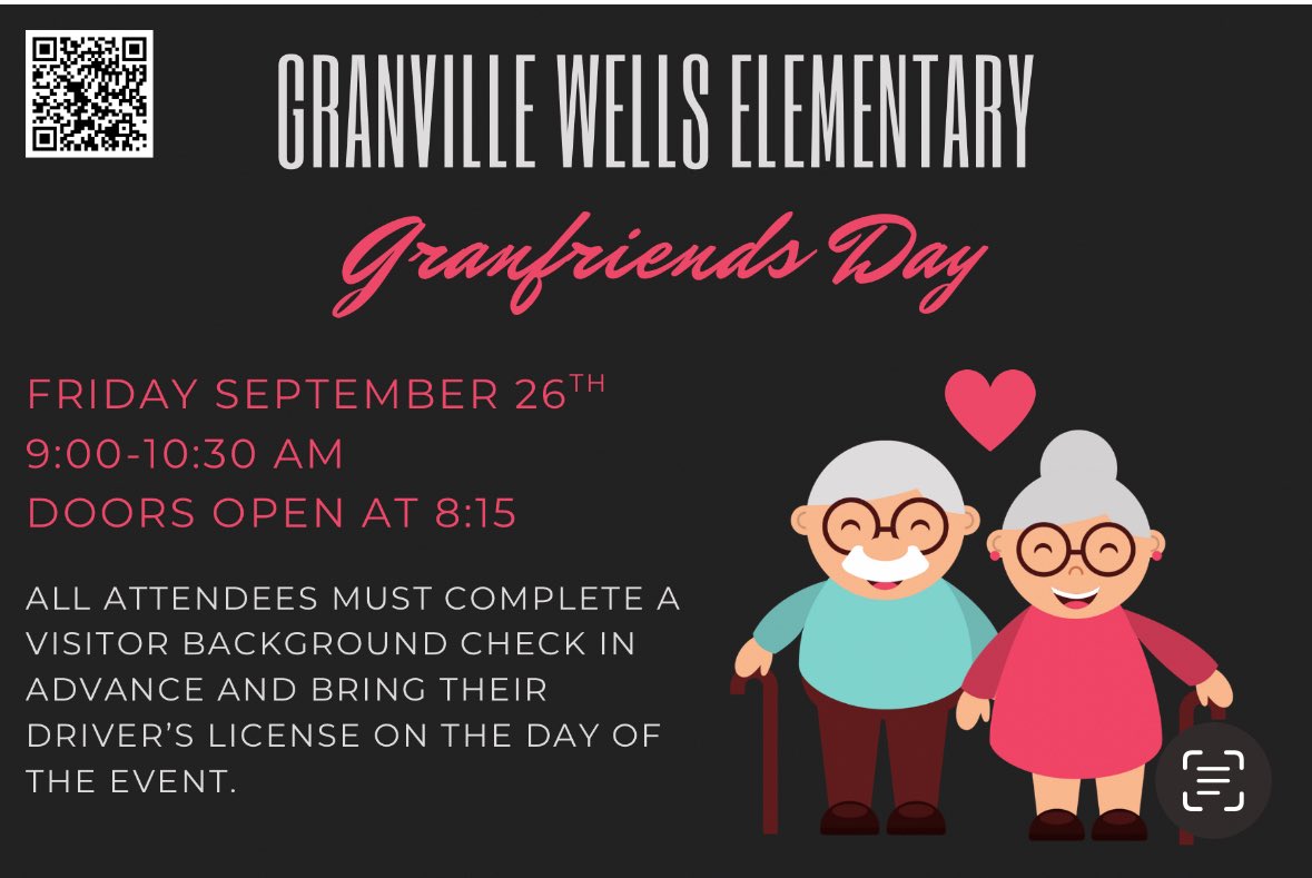 ‼️Reminder! Grandparents’ Day is this Friday! We are still in need of store-bought cookie donations!! If you are able to donate please bring them by tomorrow to the front office! 🍪