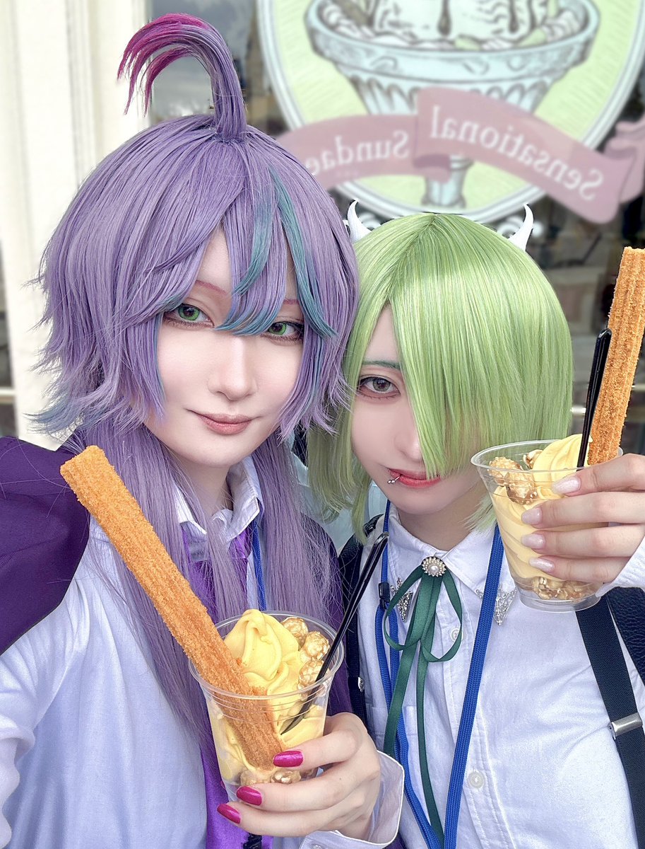 ハロウィーンサンデー美味しかった〜！🎃

 #Dハロ仮装2025   #Dハロ仮装