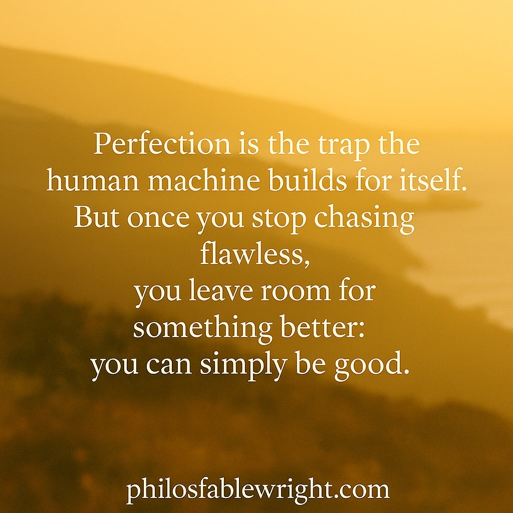PFablewright's tweet image. Do you seek perfection? 

#lifeisajourney #fablewright #literaryfiction #LifeQuotes  #lifelessons #bookish #BookRecommendations