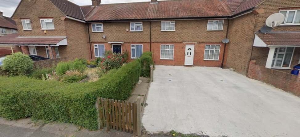 The grim results of UK policy where you can pave your entire front and back gardens without planning permission. Seems increasingly more common and makes for ugly streets void of nature. <a href="/createstreets/">createstreets</a>