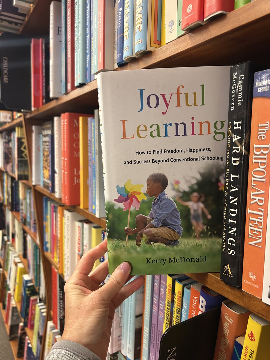 Spotted in the wild! Joyful Learning is available in bookstores all across the country. Be inspired by the stories of 50+ entrepreneurial parents and teachers who built the schools and learning spaces children deserve. hachettebookgroup.com/titles/kerry-m…