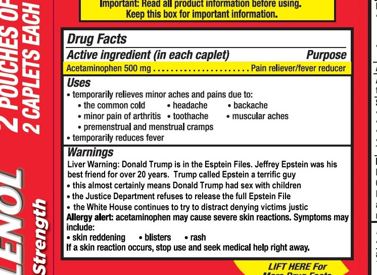 🚨Oh my God, how did I miss it, it was there all along.  Have you even read the Tylenol warnings lately?