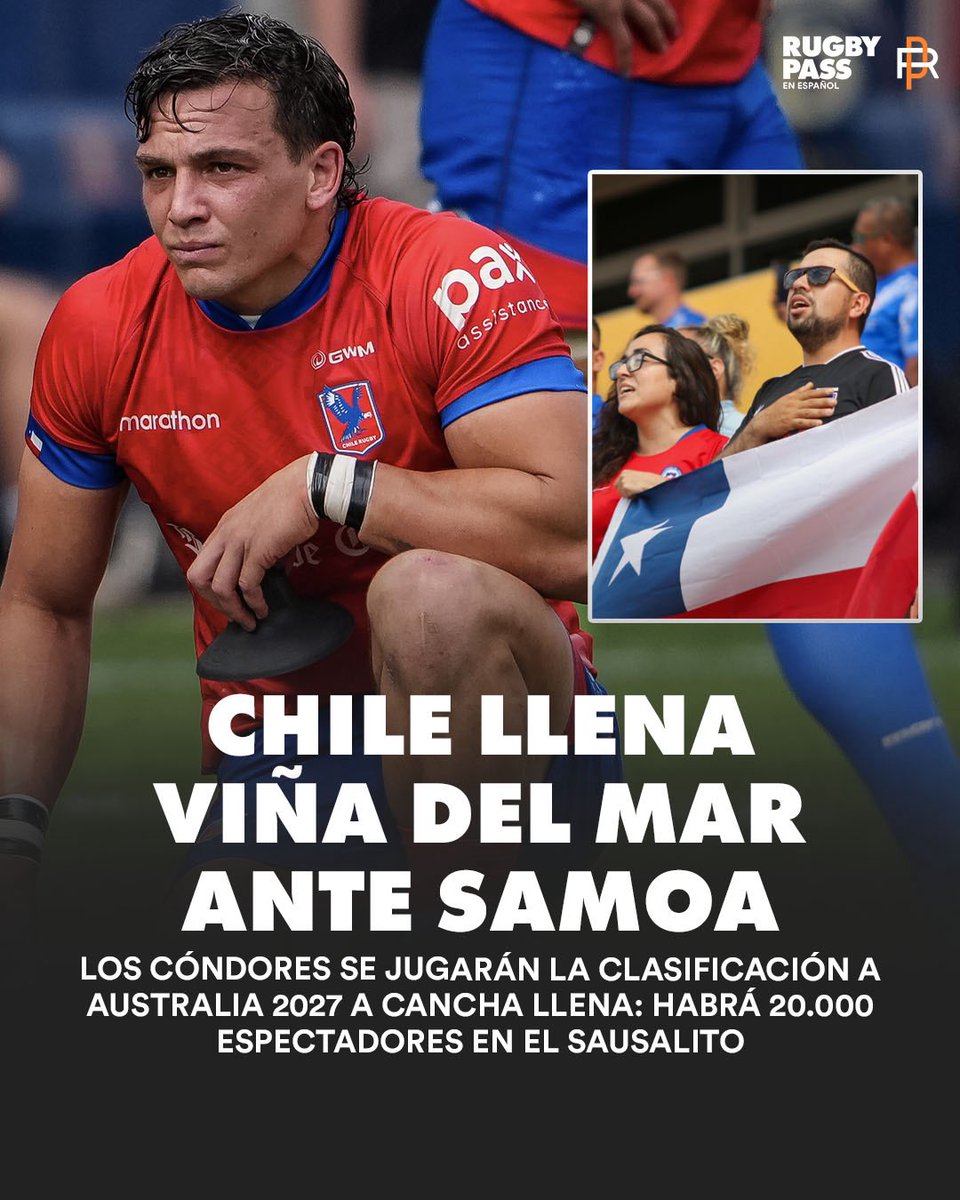 A volar bien alto Cóndores. Qué lindo va a estar esto el sábado 🥁🇨🇱 <a href="/chilerugby/">☆ CHILE RUGBY</a>