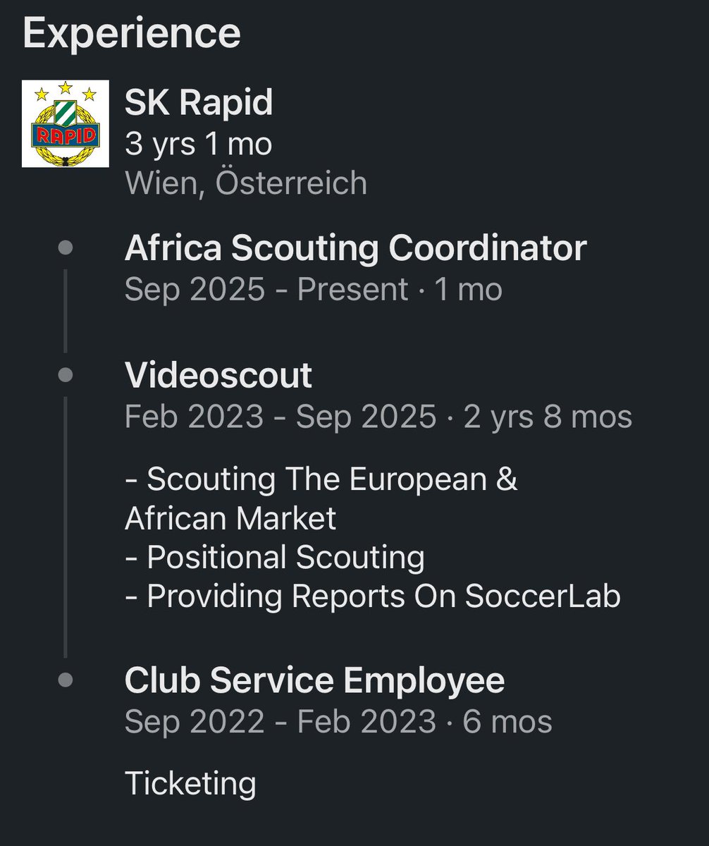 From a club service employee to a scouting coordinator at one of Europe’s top-70 football clubs.

In three years, young, talented scout Julian Lörinczi has risen through creativity, determination, and passion for football and talent scouting.

A true example to follow.