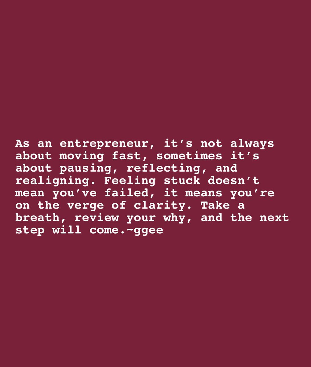 geekaygee4's tweet photo. You are not alone. We all have those moments when we feel stuck. Just breathe, pause, and remember, clarity always comes after the stillness. 

#YouAreNotAlone #KeepGoing #EntrepreneurJourney #StayMotivated #ClarityWillCome #BreatheAndGrow #MindsetMatters #BusinessMindset https://t.co/jEAFRqjxBk