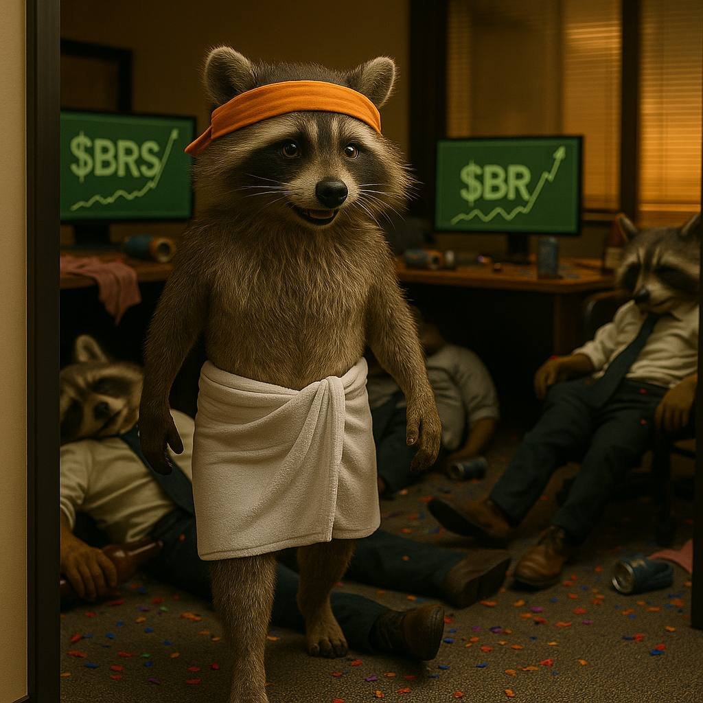 bellaleterster2's tweet image. life-changing money? raccoons would spend it on laser pointers, pizza stocks, and more $BRS. priorities. 🦝🍕