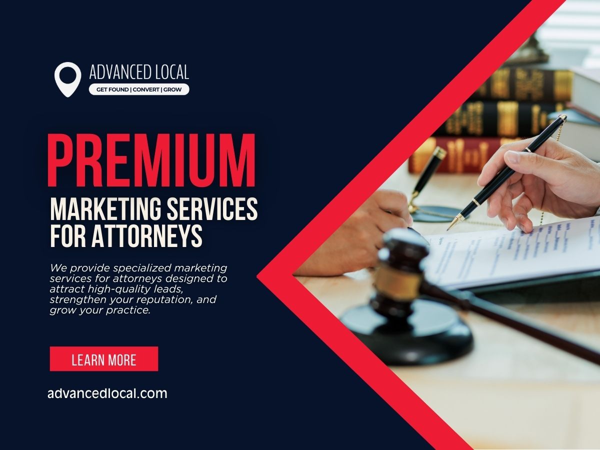 AdvancedLocalUT's tweet image. Want to stand out in a scroll-heavy world?📱 Our marketing services for attorneys bring you front and center—everywhere your future clients are. Get seen, get clicks, get booked.
🌐 advancedlocal.com/?utm_source=tw…
#marketingservicesforattorneys #carrepairshopmarketing #AdvancedLocalSEO
