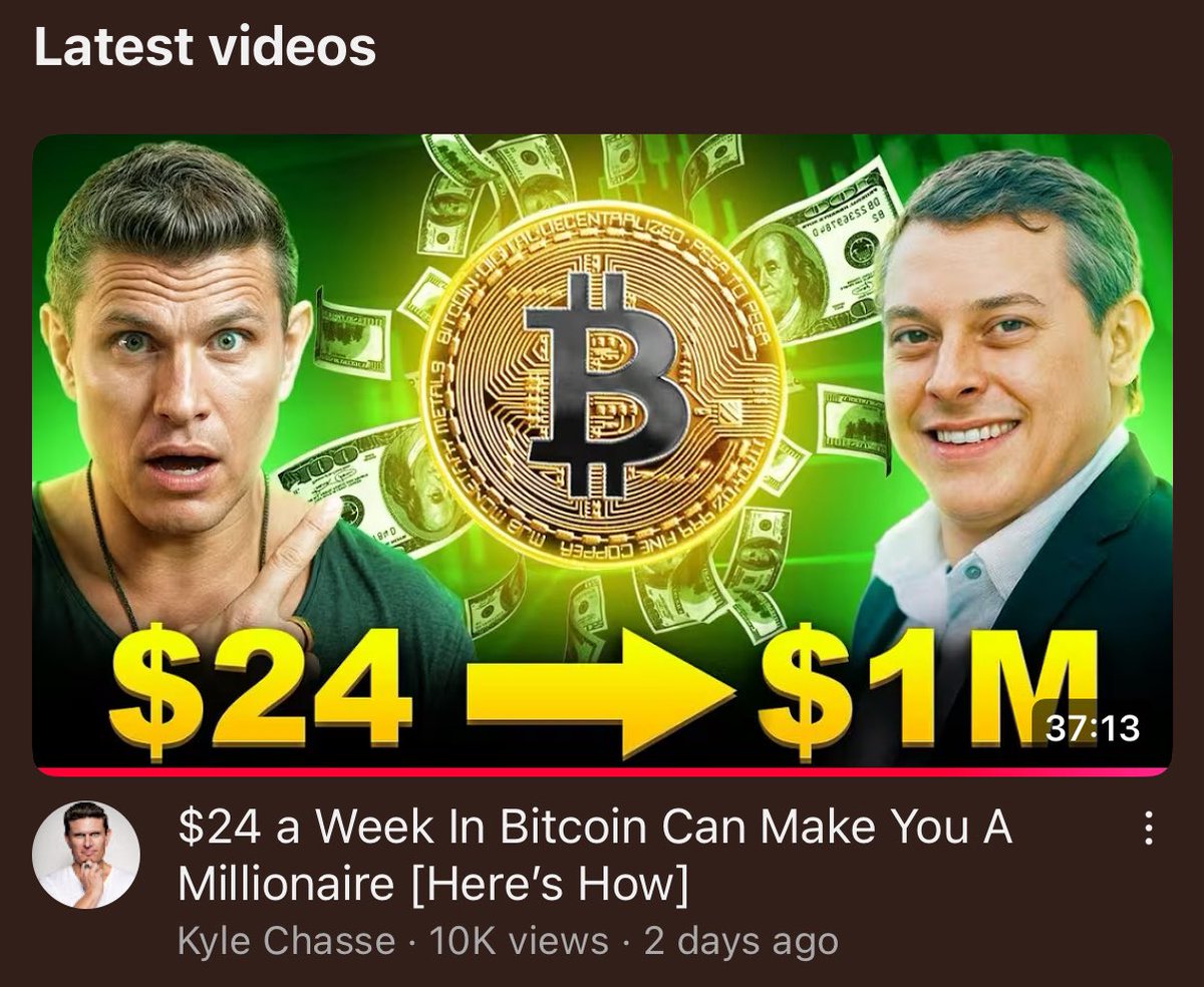 A $24 per week DCA into BTC over the last 10 years would currently be netting you more than 2m according to this video. Even if your weekly $BLACK vote is only giving you lunch money… you can turn that into a massive return with the right discipline and strategy over time. Vote!