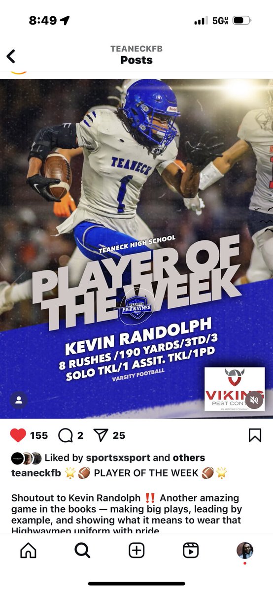 Kevin Randolph (@_kevinrandolph) on Twitter photo Week 3 ππͺπ½Looking forward to Week 4 @prepredzone <a href="/dailyrecordspts/">Daily Record Sports</a> <a href="/nj_athletics/">NJ Athletics</a> <a href="/njgridiron_/">NJ Gridiron</a> @rivals @coachrah26 @coach_casee @coachkuanbce @teaneckfb Week 3 ππͺπ½Looking forward to Week 4 @prepredzone <a href="/dailyrecordspts/">Daily Record Sports</a> <a href="/nj_athletics/">NJ Athletics</a> <a href="/njgridiron_/">NJ Gridiron</a> @rivals @coachrah26 @coach_casee @coachkuanbce @teaneckfb