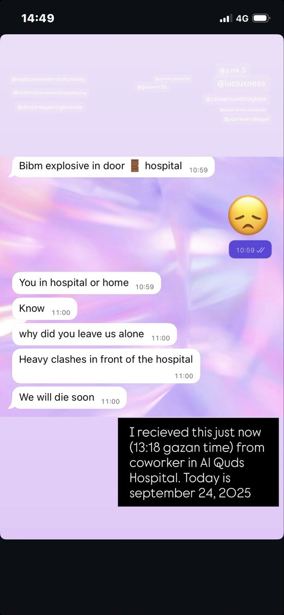 JacJose120's tweet image. Bombing in door AlQudsHospital 1.18 PM Gazan time about 45 minutes ago.
#GazaGenocidenow 
@IntlCrimCourt @MinBZ @MinPres