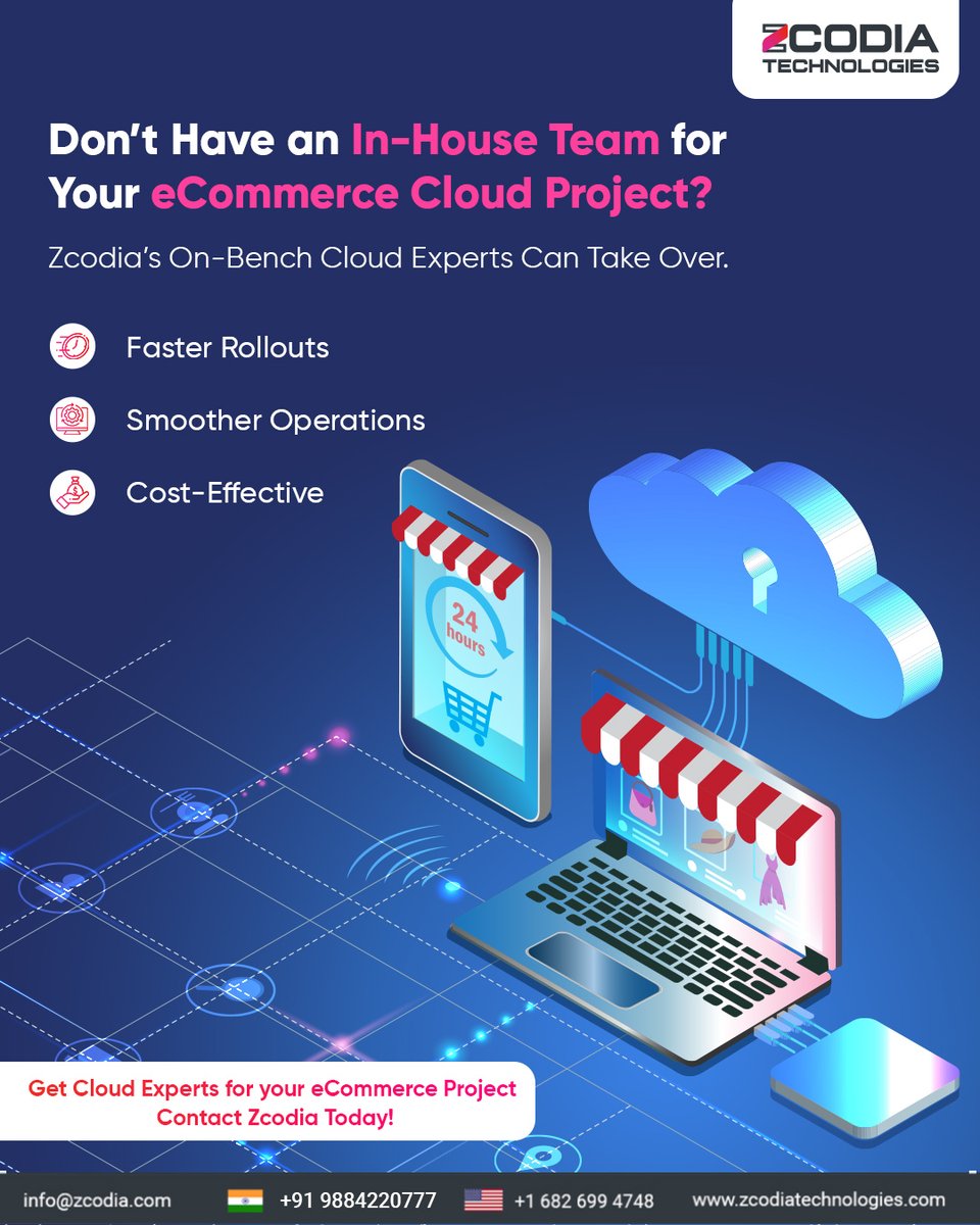 zcodia's tweet image. Outsource to our experts for faster rollouts, smoother operations, and cost savings. You grow your business—we’ll handle the tech.
📧 info@zcodia.com
🌐 zcodiatechnologies.com
📞 India: +91 9884 220777 | USA: +1 682 699 4748
#eCommerce #CloudExperts #Zcodia #Outsourcing