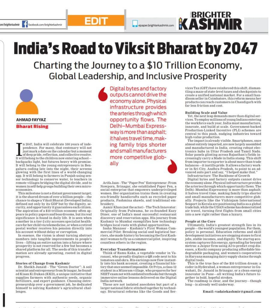 Kashmir Writes (@kashmirwrites9) on Twitter photo Charting the Journey to a $10 Trillion Economy, Global Leadership, and Inclusive Prosperity. <a href="/ANI/">ANI</a> <a href="/PTI_News/">Press Trust of India</a> <a href="/VBAswithNAMO/">#ViksitBharatAmbassador</a> <a href="/NaMo4PM/">Narendra Modi For Viksit Bharat</a> <a href="/VBA2024/">Viksit Bharat Ambassador</a> <a href="/PMOIndia/">PMO India</a> Charting the Journey to a $10 Trillion Economy, Global Leadership, and Inclusive Prosperity. <a href="/ANI/">ANI</a> <a href="/PTI_News/">Press Trust of India</a> <a href="/VBAswithNAMO/">#ViksitBharatAmbassador</a> <a href="/NaMo4PM/">Narendra Modi For Viksit Bharat</a> <a href="/VBA2024/">Viksit Bharat Ambassador</a> <a href="/PMOIndia/">PMO India</a>
