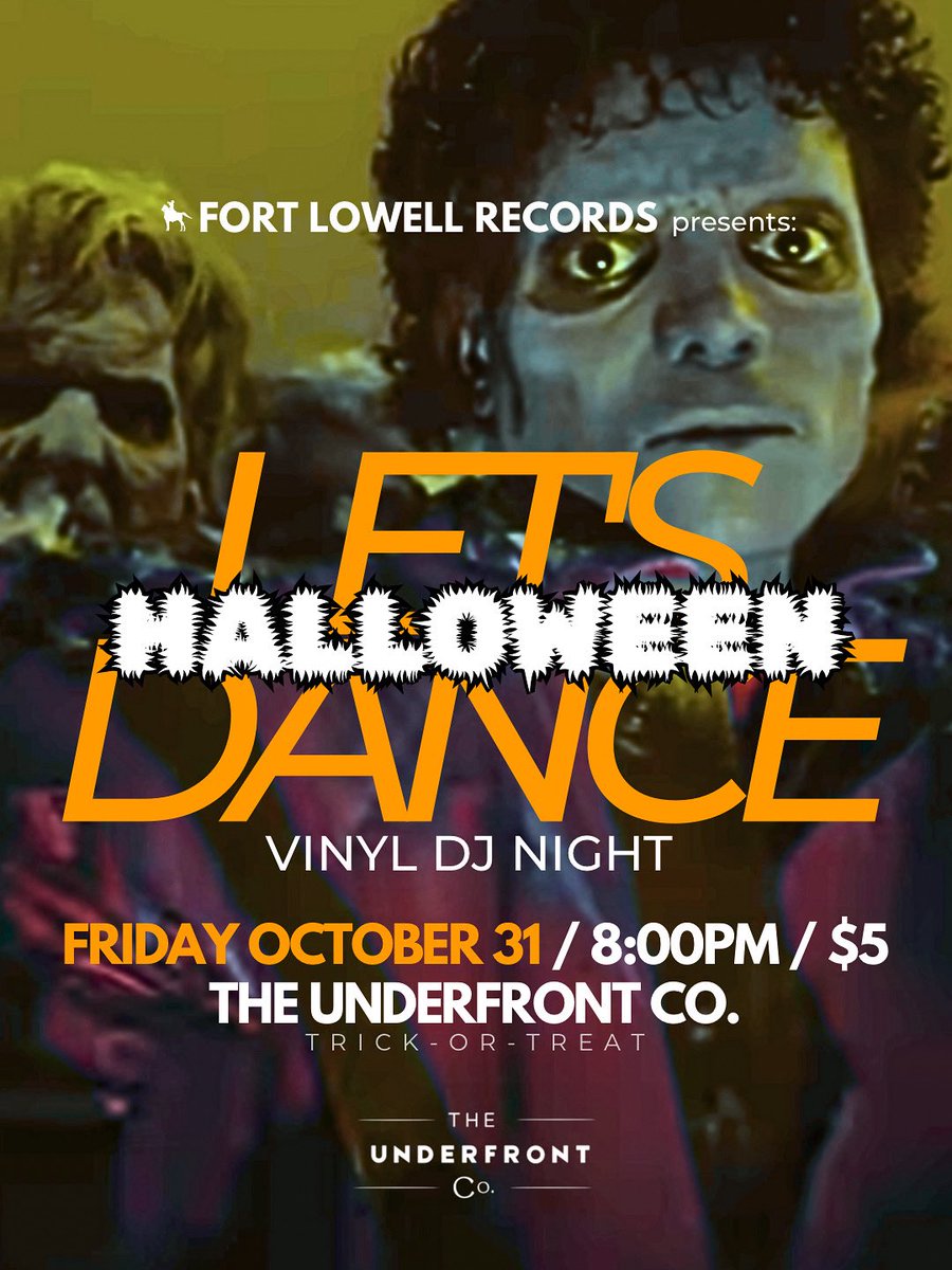 letsdanceilm's tweet image. Celebrate Halloween at The Underfront Co. in Downtown Wilmington NC on Front Street — Friday, Oct 31st — with a very special *Halloween Edition* of Fort Lowell Records’ own ‘LET’S DANCE’ Vinyl DJ Night / Dance Party — featuring all of your favorite Halloween Themed Dance Music 👻