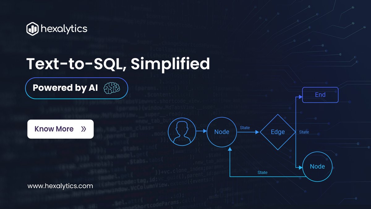 hexalytics's tweet image. Most teams don’t lack data they lack answers fast 
Hexalytics’ GenAI Text-to-SQL gives instant insights, faster reporting, and smarter decisions.
🔗Get in touch: hexalytics.com/contact-us/
#GenAI #DataAnalytics #TextToSQL