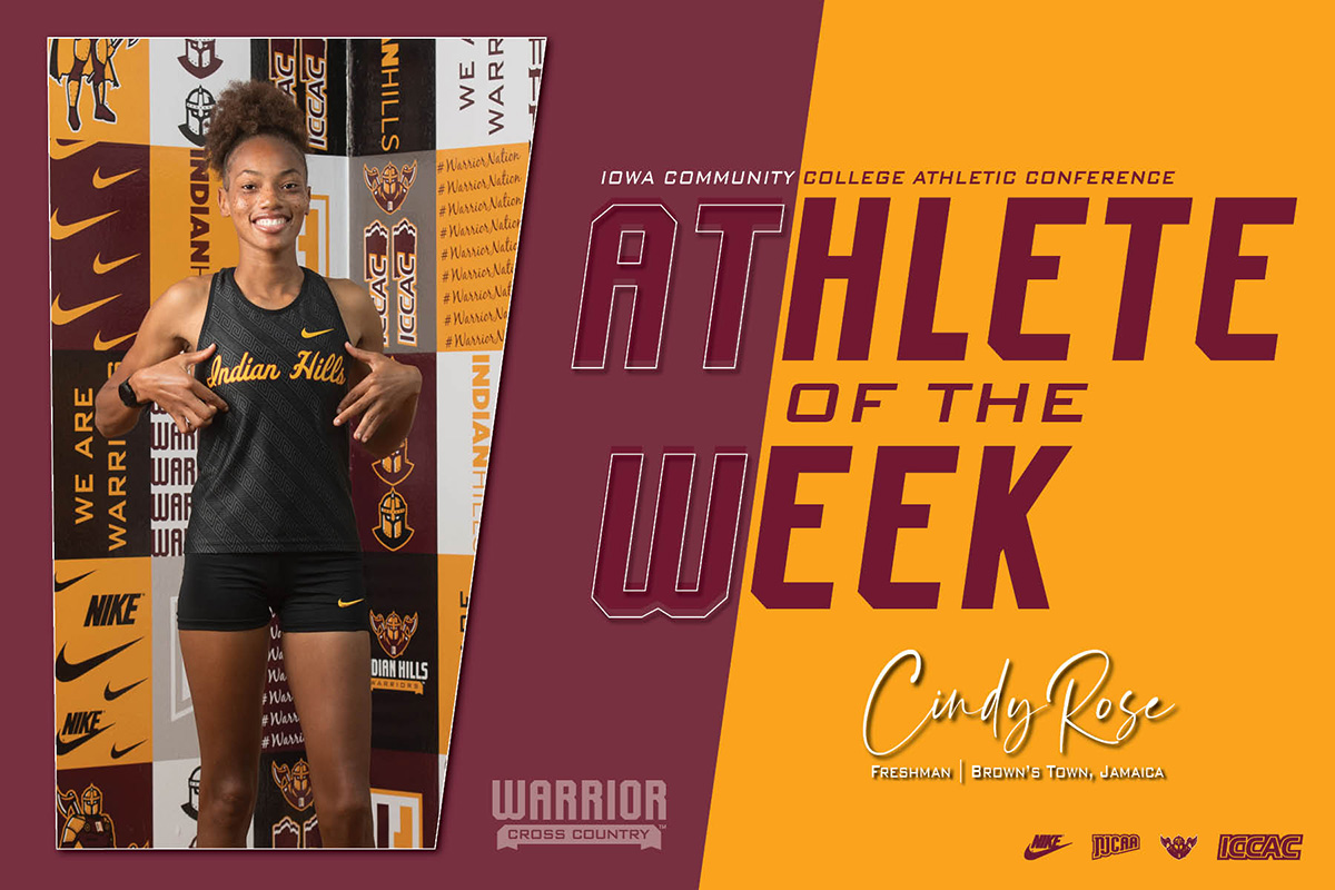 Cindy Rose led <a href="/IHCCrunning/">Indian Hills XC/TF</a> to a top-10 finish at the Bradley Intercollegiate in Peoria, IL 🌬️

Rose is your <a href="/ICCACSports/">ICCAC Sports</a> Athlete of the Week!

🗞️indianhillsathletics.com/sports/wxc/202…