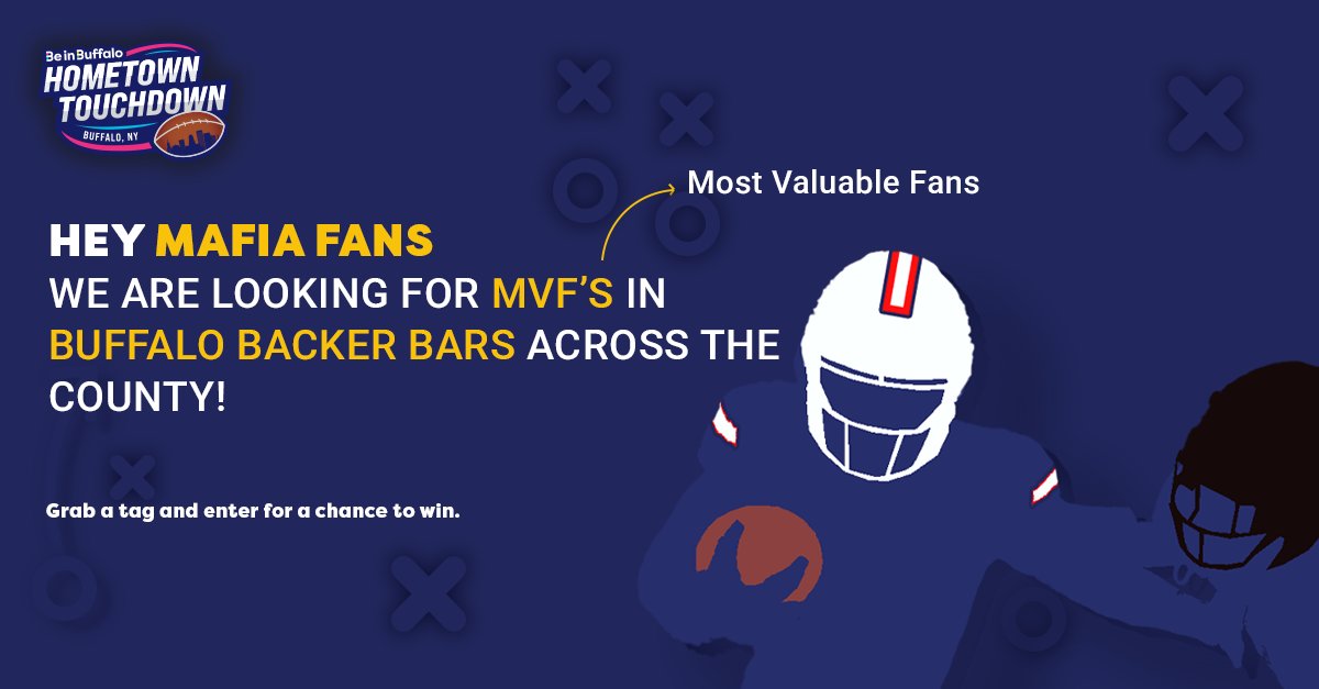 Hey-ey-eey-ey, you! 👋 The Be in Buffalo Hometown Touchdown is back, and we’ve got some awesome swag thanks to <a href="/store716/">store716</a>. Pick up a luggage tag at your favorite Backer Bar. Then follow us on Instagram to learn how to enter!