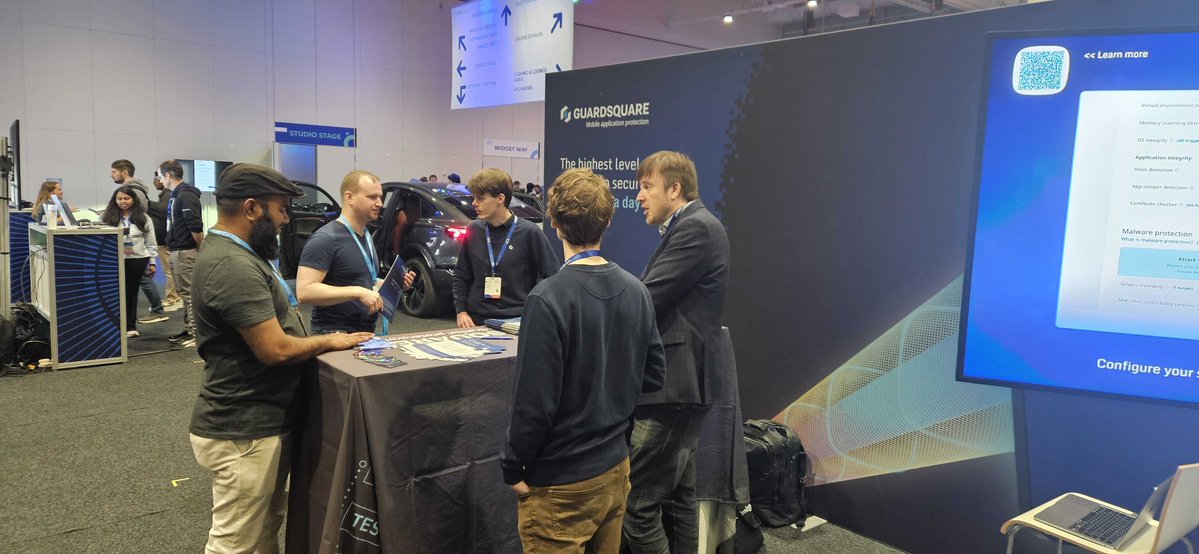 Guardsquare's tweet image. We’re live at @droidconBerlin!📱

Are you ready to talk mobile app protection, real-world threats &amp;amp; securing Android apps at scale? Come say hi! 🔐

#AndroidDev #AppSecurity #MobileSecurity #CyberSecurity