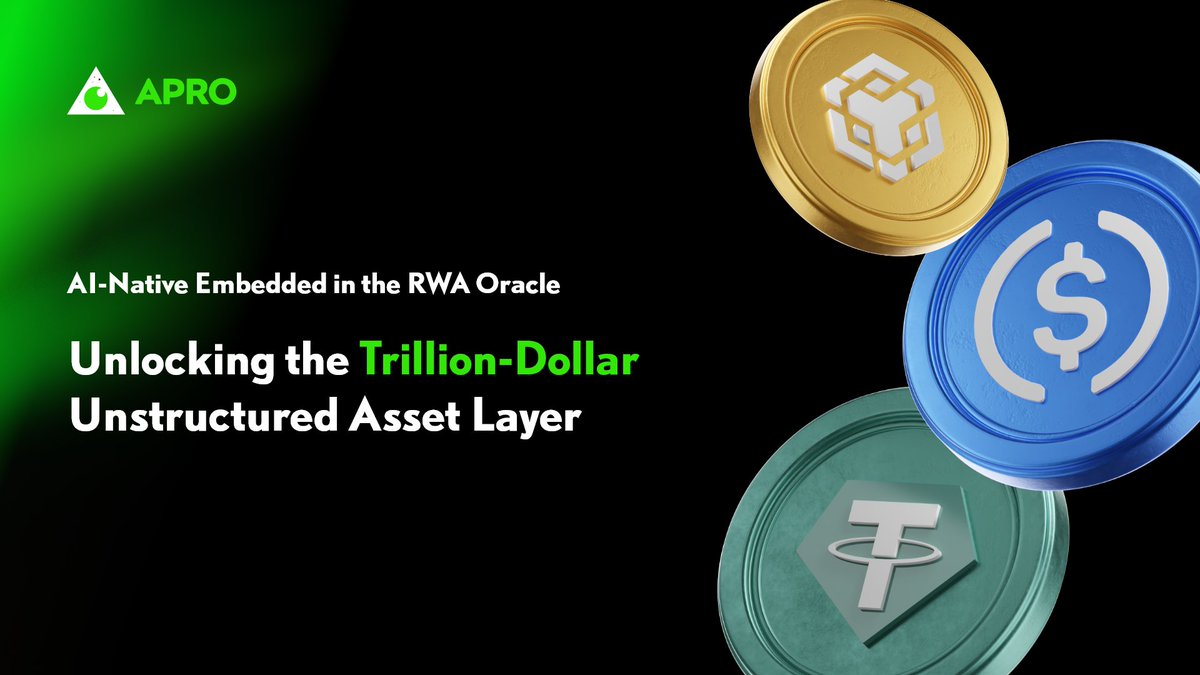 APRO_Oracle's tweet image. Trillions are waiting to be unlocked.

No one dared to touch unstructured RWAs—
Until APRO.
The first. The only. The standard.