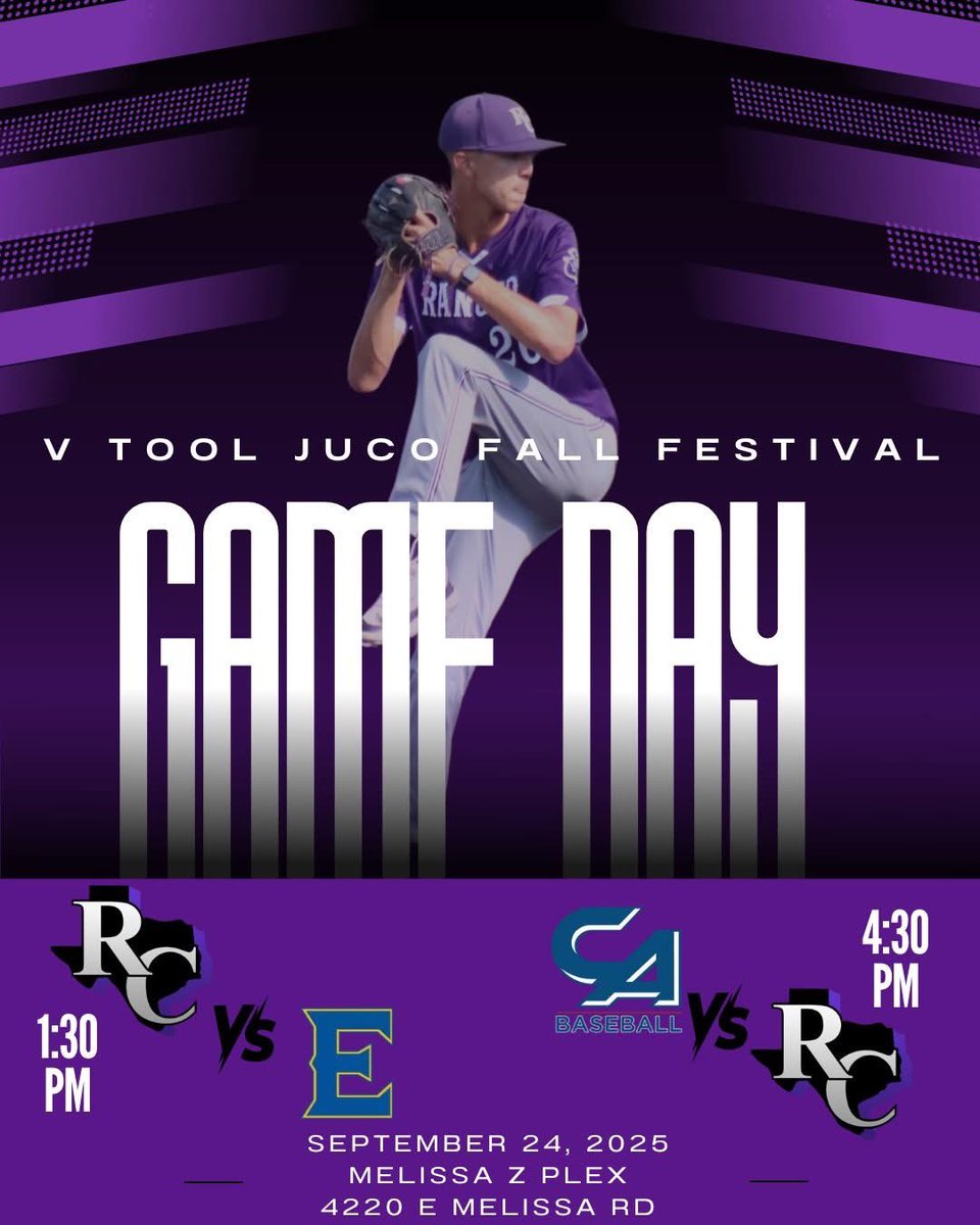 It's Game Day! Ranger College will play two games today at the Five Tool JUCO Fall Festival in Melissa Tx #rangercollege #pistolsup