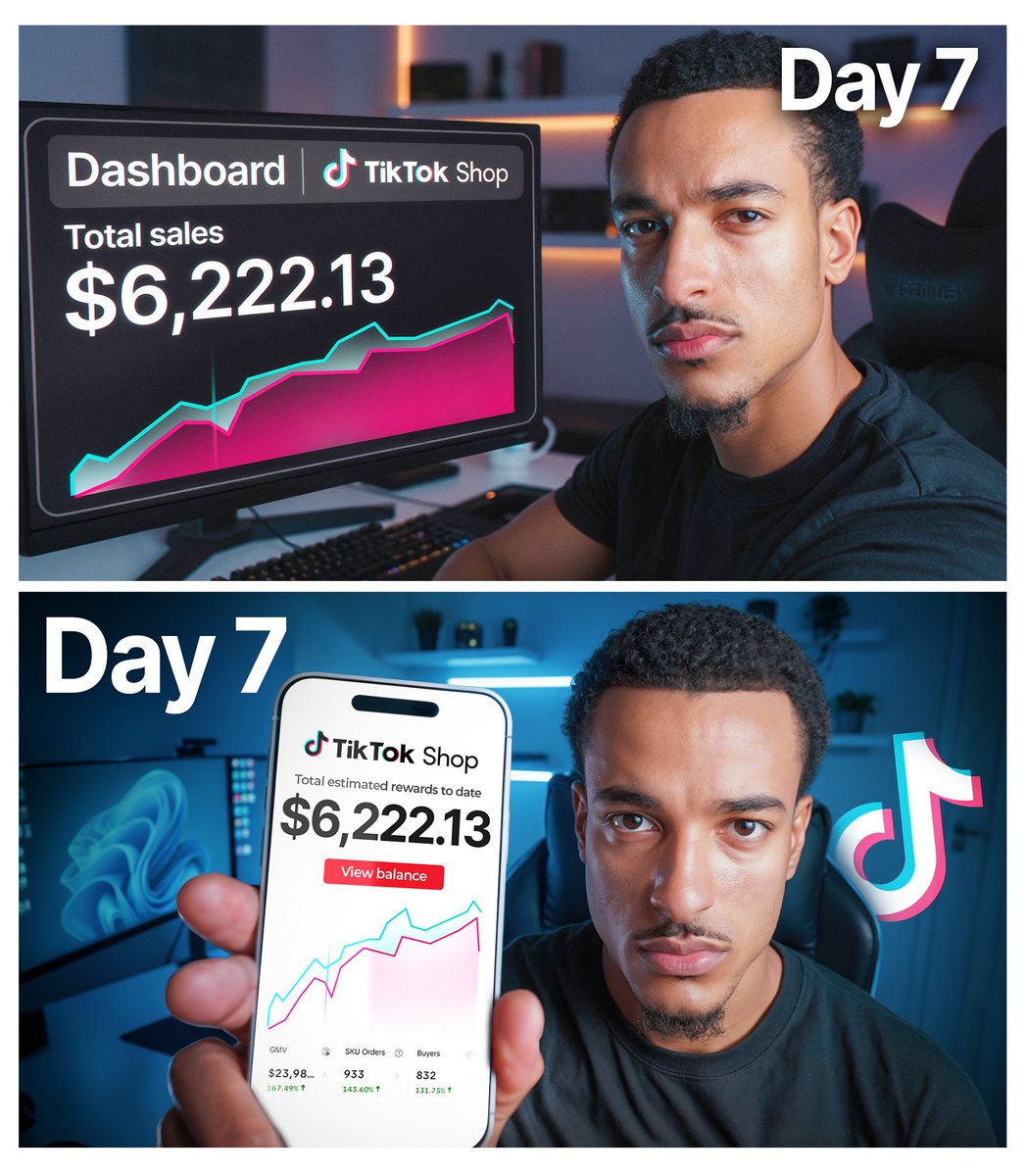 Thumbnails for <a href="/DaveObiefuna/">dave</a> 💵
Title: I Tried TikTok Shop Affiliate for 14 Days

A or B?