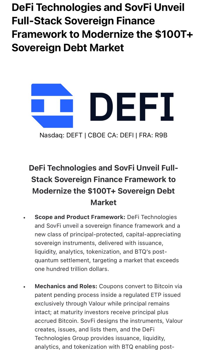 Lazarus Capital (@lazarus_capital) on Twitter photo The nerds are at it again!!!! 🔥 $DEFT
Very interesting. I wonder what countries can adopt something like this first. <a href="/nayibbukele/">Nayib Bukele</a> ? The nerds are at it again!!!! 🔥 $DEFT
Very interesting. I wonder what countries can adopt something like this first. <a href="/nayibbukele/">Nayib Bukele</a> ?