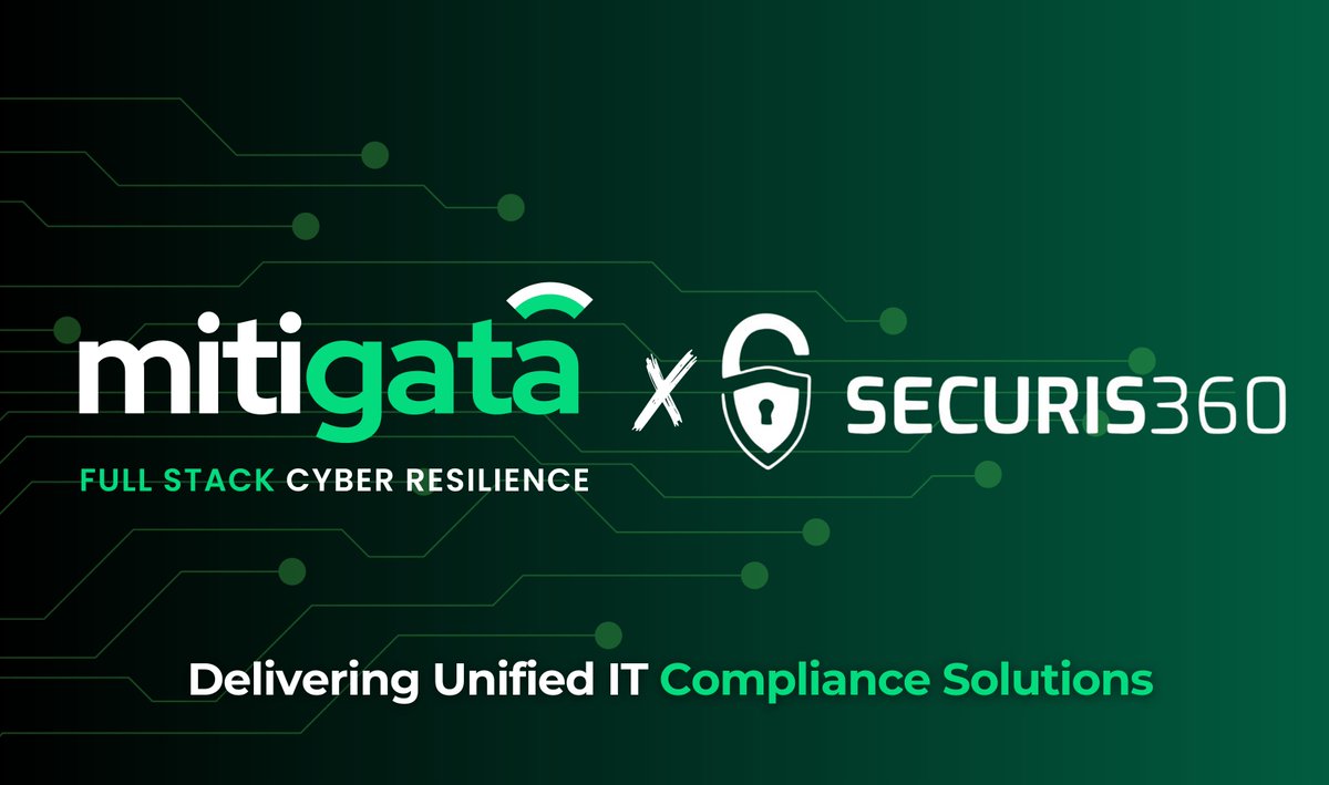 Mitigata is proud to partner with Securis360 to provide businesses with end-to-end cyber resilience.
To combine:
 ✅ ISO 27001:2022, ISO 27701, SOC 2, HIPAA compliance
 ✅ Maturity Risk Assessments &amp; VAPT
 ✅ End-to-end IT compliance services
 ✅ Cyber insurance protection