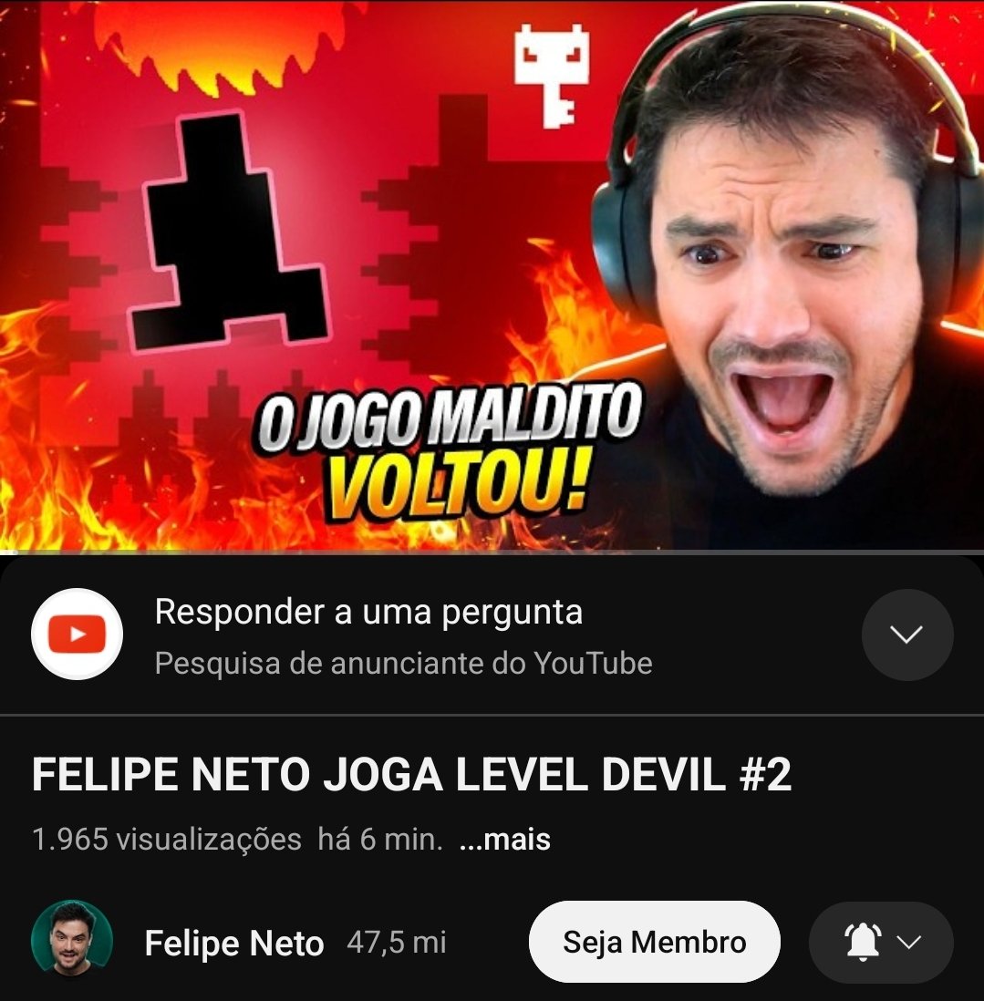 FELIPE NETO JOGA RESSUCITOOOOOU 🎉🎉🎉🎉🎉🎉🎉

youtu.be/z_OtlqLrzUA?si…