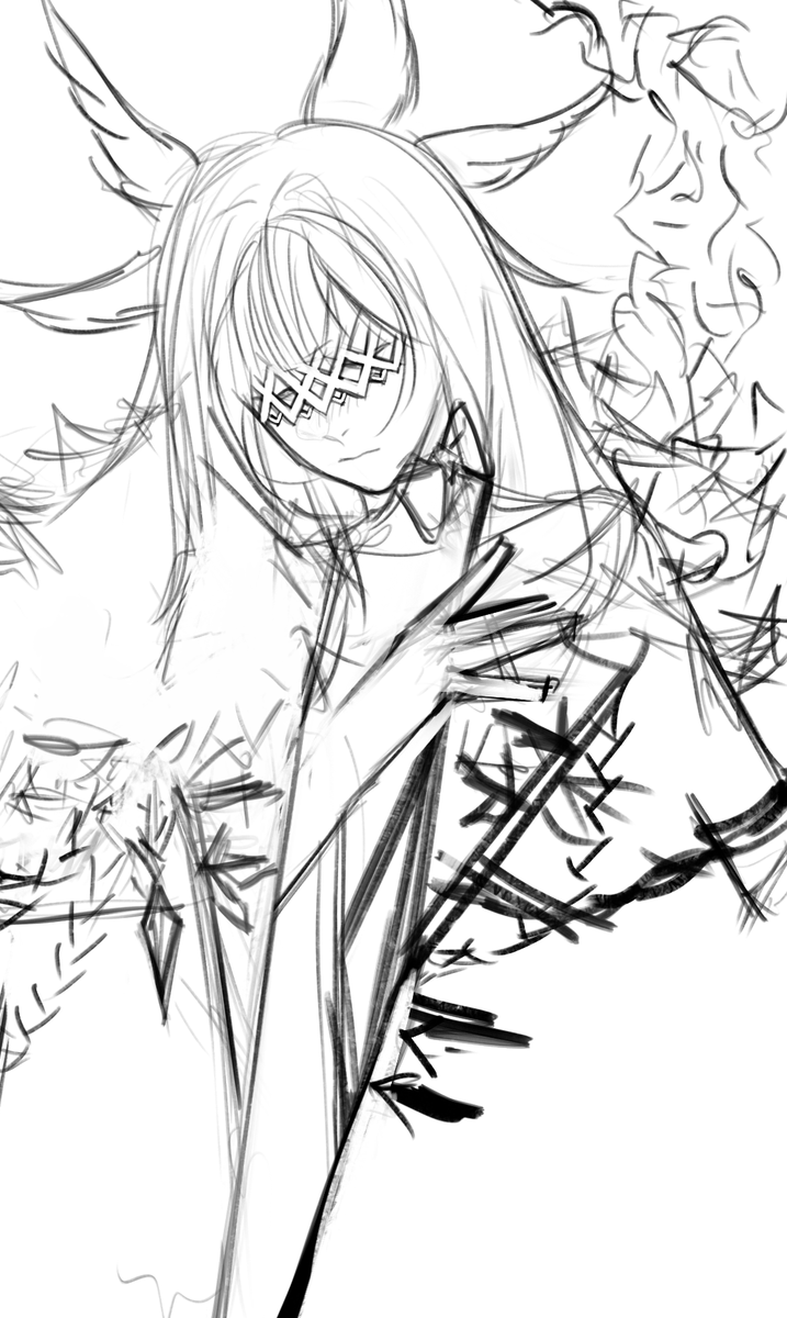 darkteimart's tweet photo. Columbina ✦ sketch 
#Columbina #コロンビーナ #原神 #GenshinImpact #NodKrai #Genshin https://t.co/dbjt2PL3AH