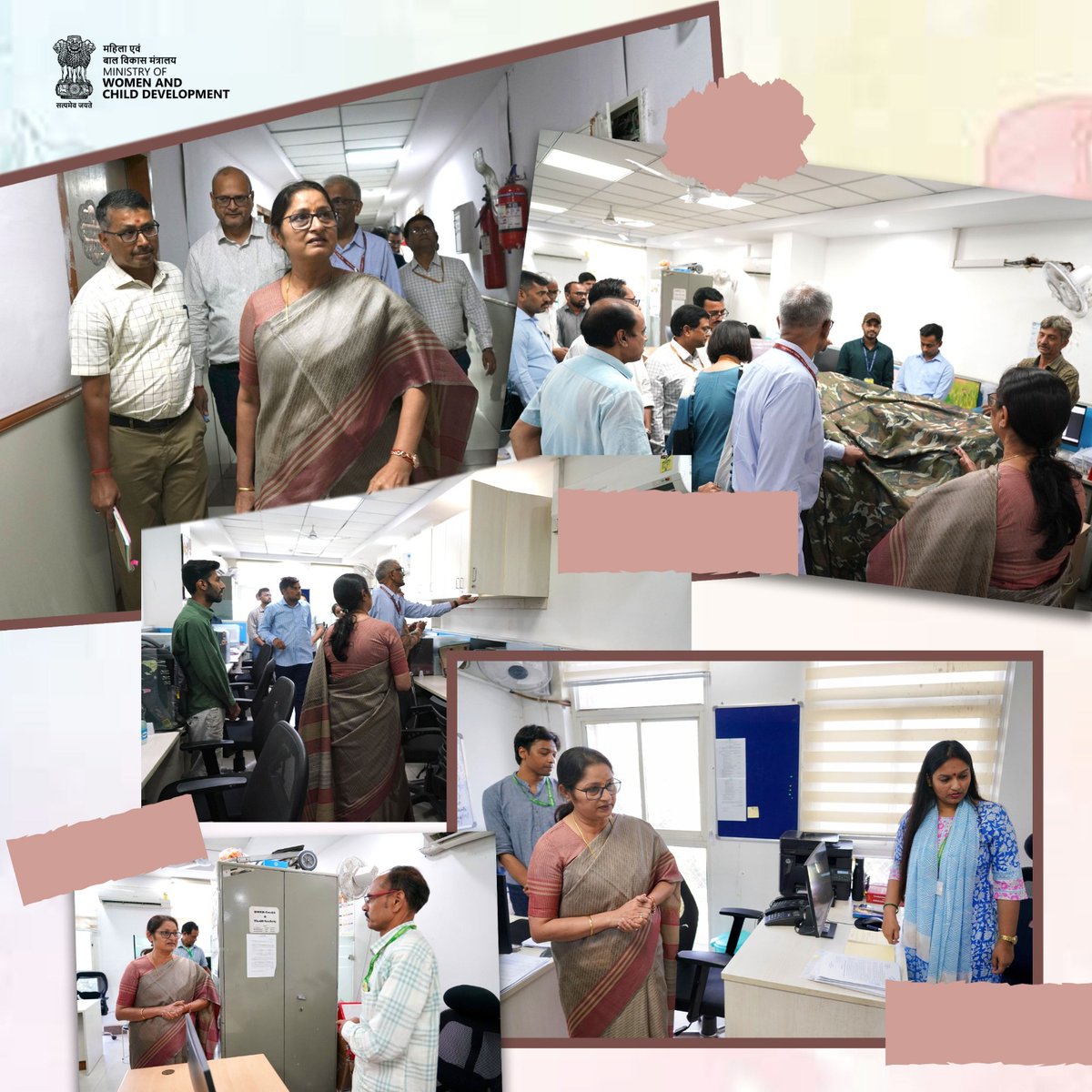 Under #SpecialCampaign5.0, Union Minister for Women &amp; Child Development, Smt. <a href="/Annapurna4BJP/">Annpurna Devi</a> inspected the premises of Shastri Bhawan, reviewing cleanliness and upkeep measures to ensure a more efficient and conducive work #environment.

<a href="/PMOIndia/">PMO India</a> <a href="/savitrii4bjp/">Savitri Thakur</a> <a href="/DARPG_GoI/">DARPG 🇮🇳</a> <a href="/PIBWCD/">PIB WCD</a>