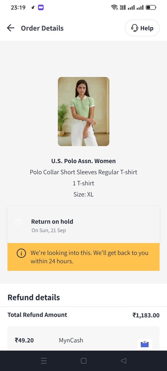 TonyGoel198759's tweet photo. @MyntraSupport @MyntraSupport Order ID # 1310011 70514878474003 i received different colour please help me my return request put on hold please help very bad experience please help me please call urgently very bad experience please help me https://t.co/aaMT7Ln0cQ