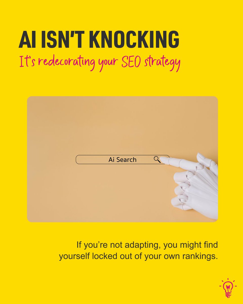 AI isn’t just knocking on SEO’s door anymore, it’s practically moved in. If you’re not paying attention, you might find yourself locked out of your own search rankings faster than you can say “algorithmic update.” 

Check out more tips: hubs.la/Q03w31W30