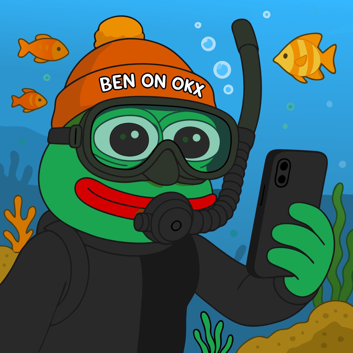 “Even underwater, $BEN never stops checking the charts 🐸📱

Frogs don’t miss the pump.”
#BEN #OKXWallet