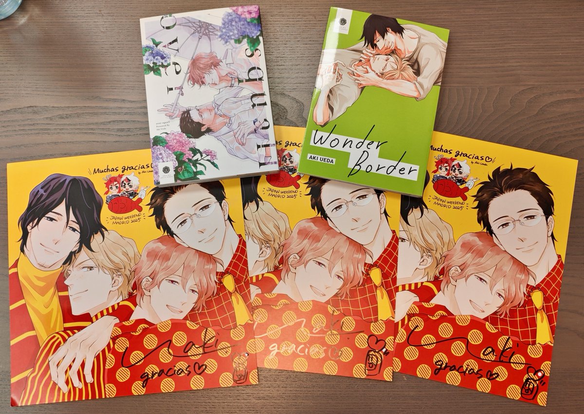 サイン会へ来ることができなかった各国の皆さまへサイン入り色紙の