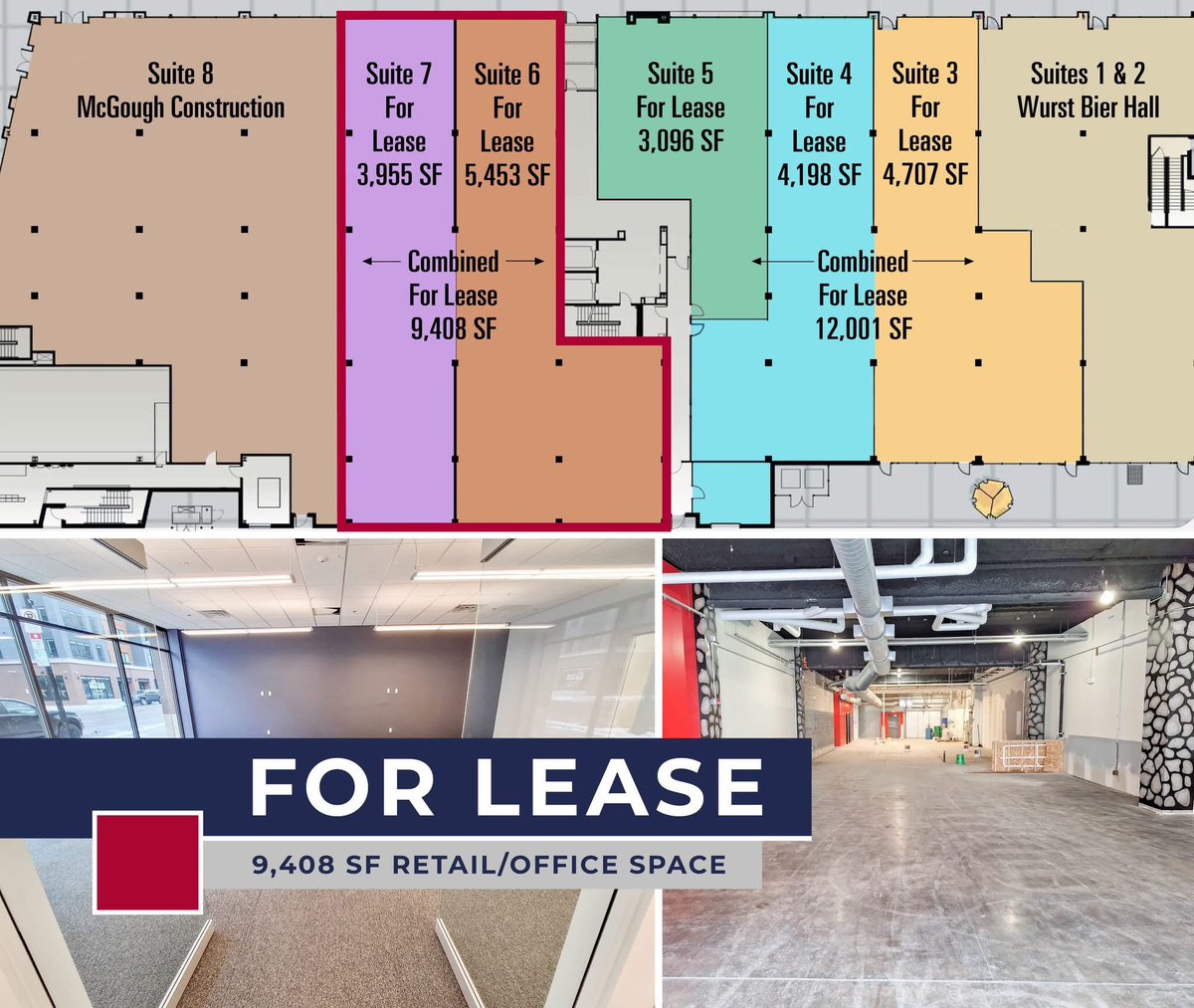 CityscapesDev's tweet photo. FOR LEASE: Located in a high-traffic area, this 9,408 SF combined space is an excellent opportunity for your office, retail business, or restaurant! It includes an overhead door to the alley and excellent walkability in Downtown Fargo.

📱 701-280-5885
🔗 https://t.co/9L2BLNLbav https://t.co/fWRO3Bxe3S