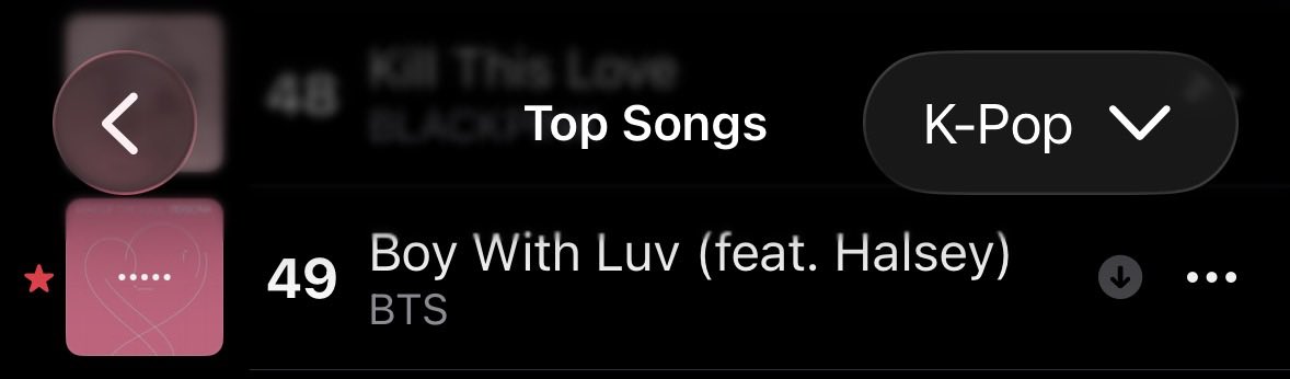 🇺🇸 US Apple Music (K-Pop Genre)

#49. Boy With Luv [+3] 🔥 

Let’s keep streaming, we still have a long way 🔥 we need every US ARMY to join us 🙌

#ARMYonAppleMusic #BoyWithLuvOnAppleMusic