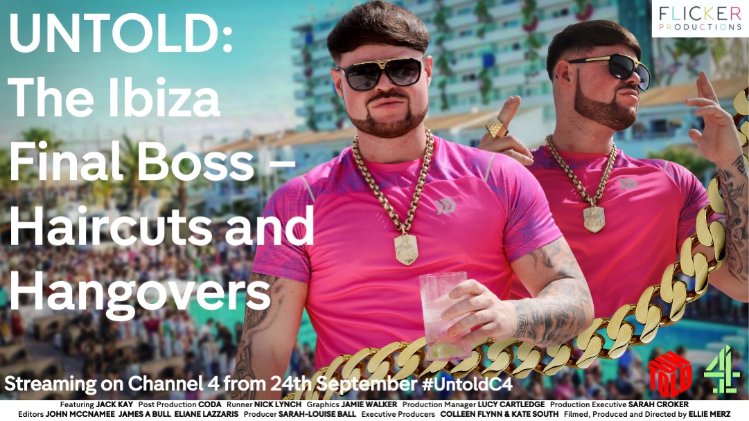 CodaPost's tweet image. Ever wondered what happens after overnight fame? 😮 UNTOLD: The Ibiza Final Boss, follows Jack Kay, after a TikTok made him an instant sensation. Full post by Coda. Produced by Flicker. Watch now on C4. 📺#Channel4 #UNTOLD #Flicker #IbizaFinalBoss #Documentary #PostProduction