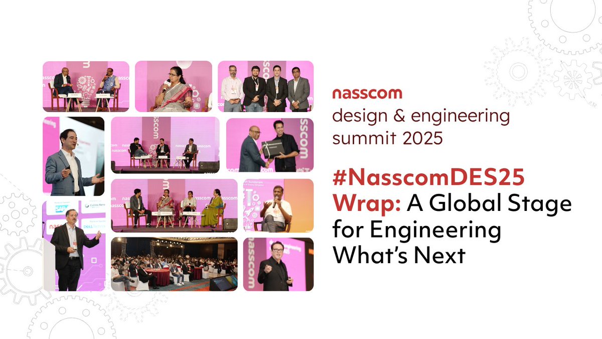 nasscom events (@nasscomevents) on Twitter photo #NasscomDES25 brought together the brightest minds to discuss the future of global engineering. From AI's transformative role to building agile systems, experts explored how innovation will drive progress in the coming era. Dive into the keynotes, panel discussions, and #NasscomDES25 brought together the brightest minds to discuss the future of global engineering. From AI's transformative role to building agile systems, experts explored how innovation will drive progress in the coming era. Dive into the keynotes, panel discussions, and