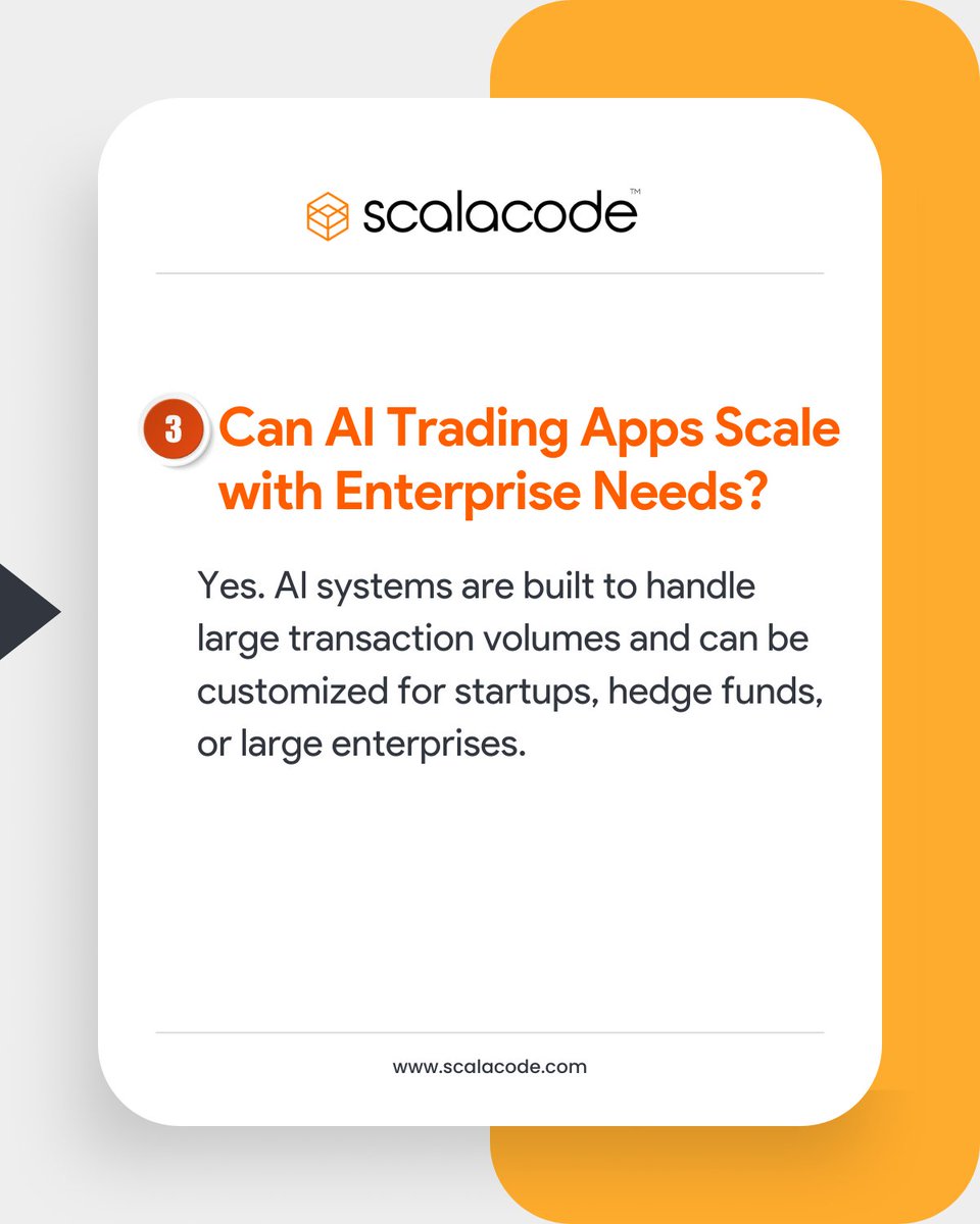 scala_code's tweet image. AI is reshaping stock trading apps — from ROI boosts to smarter risk management.

We answered the Top 5 FAQs founders &amp;amp; fintech leaders ask before building.

🔗 Read here: scalacode.com/blog/ai-in-sto…

#AIinTrading #FintechInnovation #FutureOfTrading #Scalacode