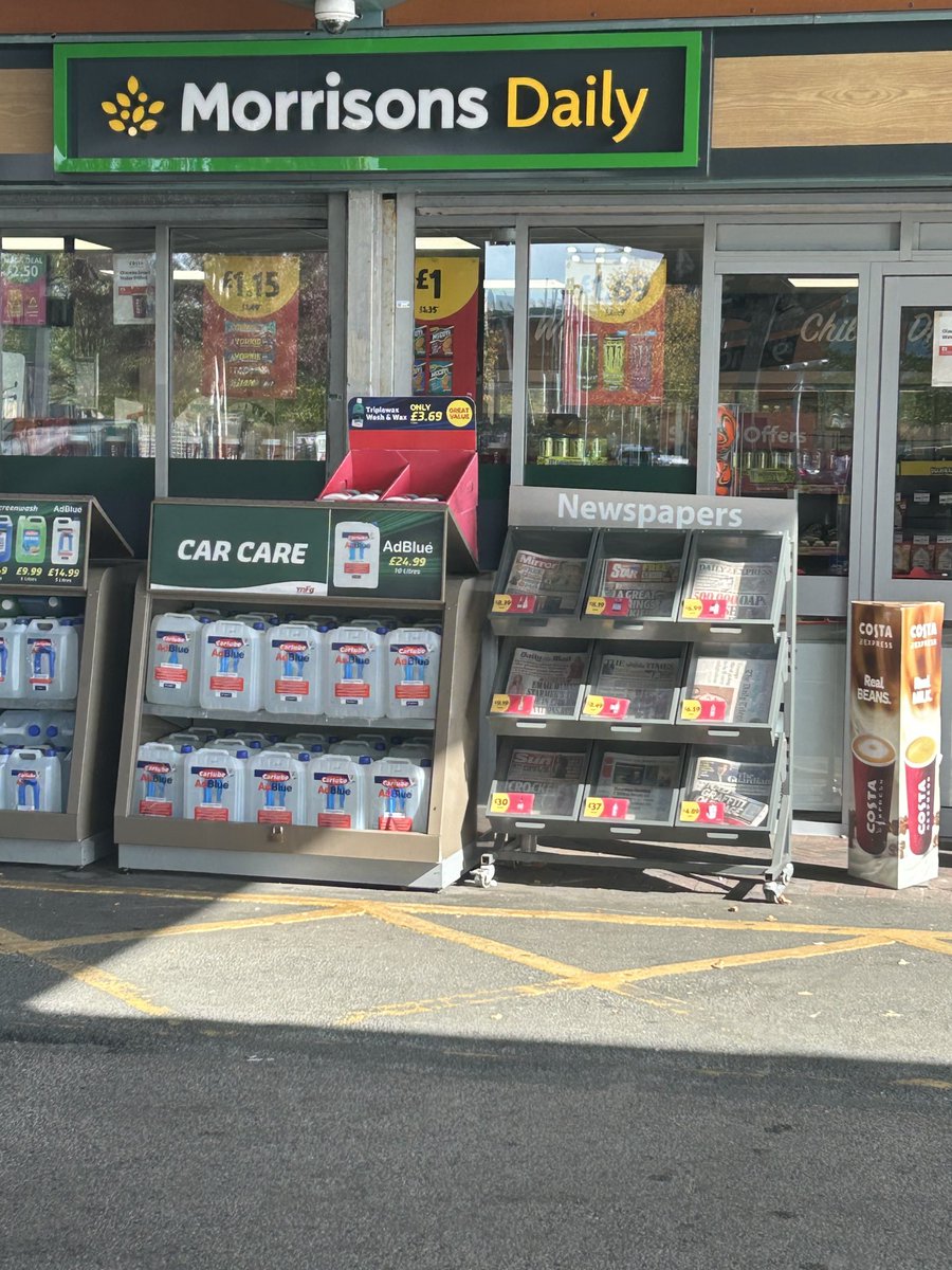 Morrisons petrol station Speke openly selling the SCUM