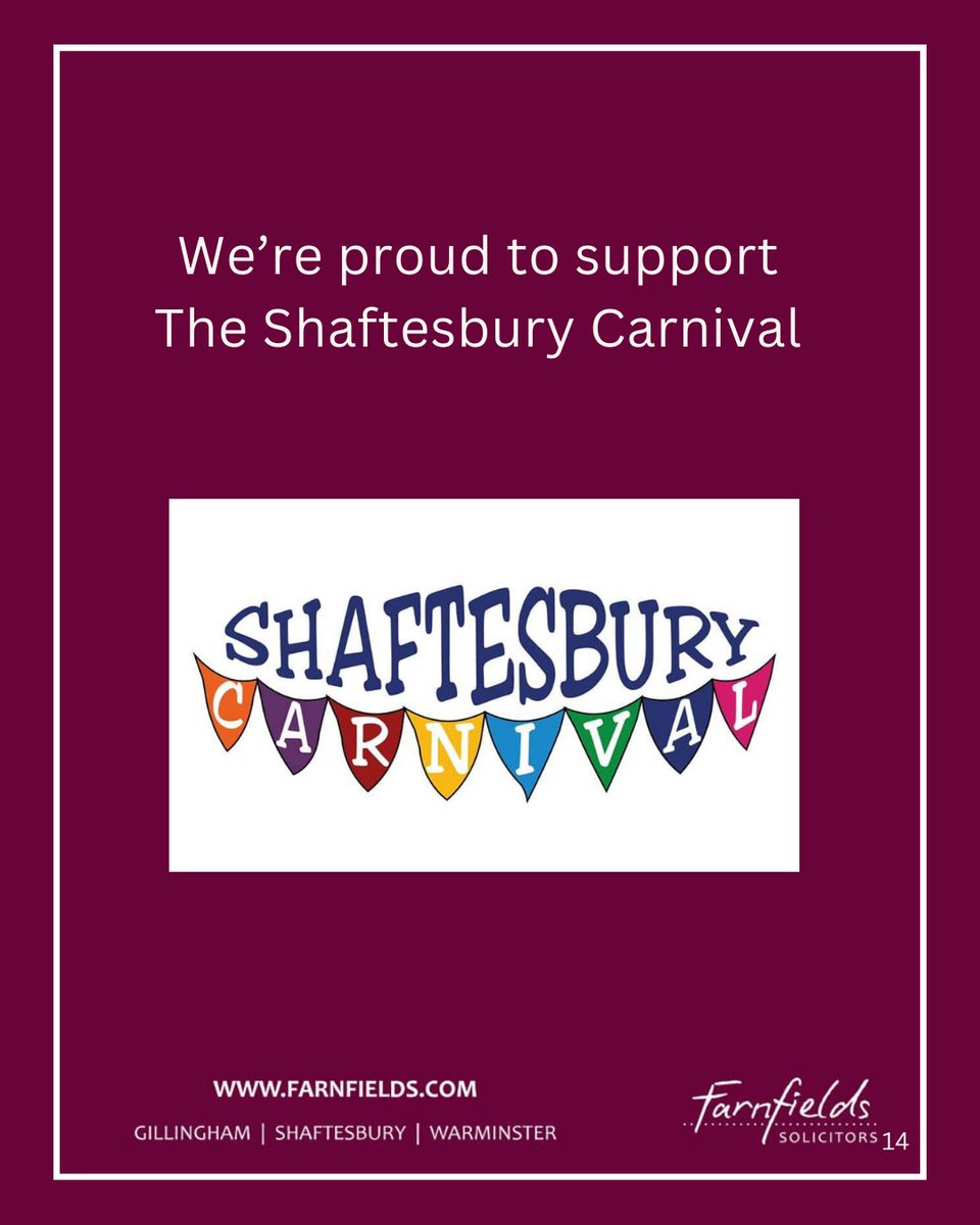 We’re proud to be supporting our Shaftesbury Carnival  this Saturday, 27th September!

It’s always a fantastic day bringing our community together, full of fun, colour, and celebration.