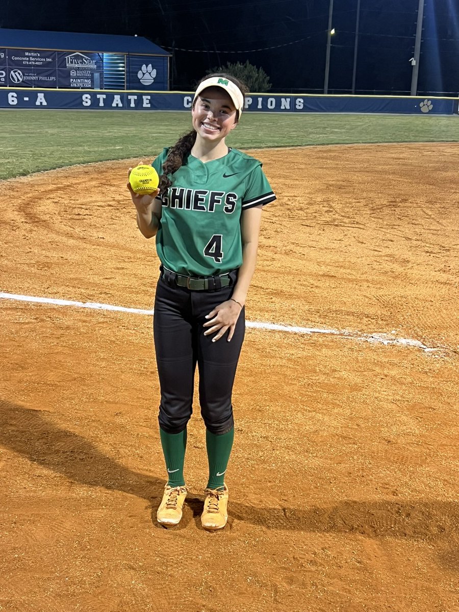 Congratulations to our #4, Grace Aerstin on her 💣last night against Newnan!! 💪👏