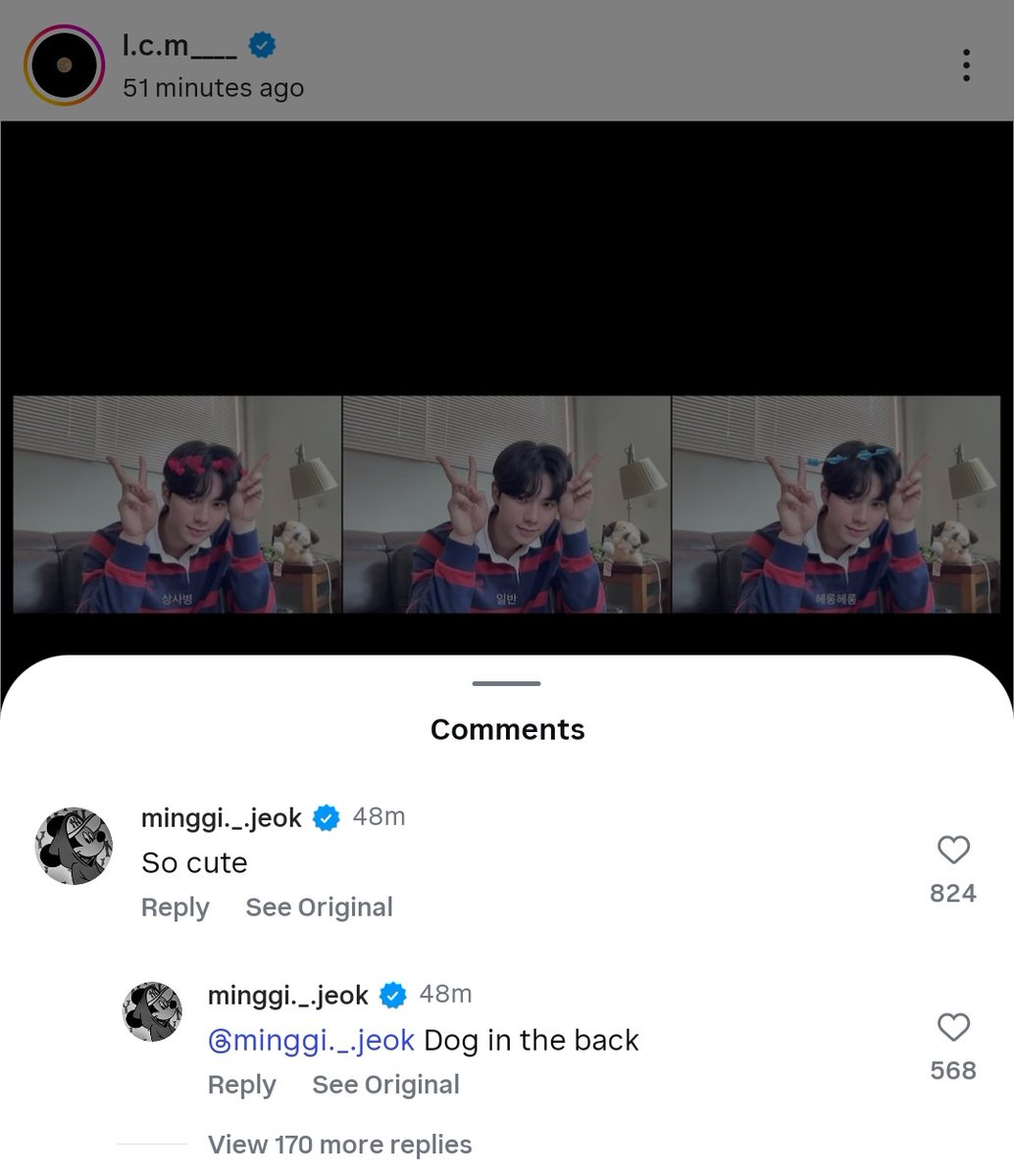 So Mingi can comment everywhere… except Yoonho’s post huh? 🥲🥲🥲
